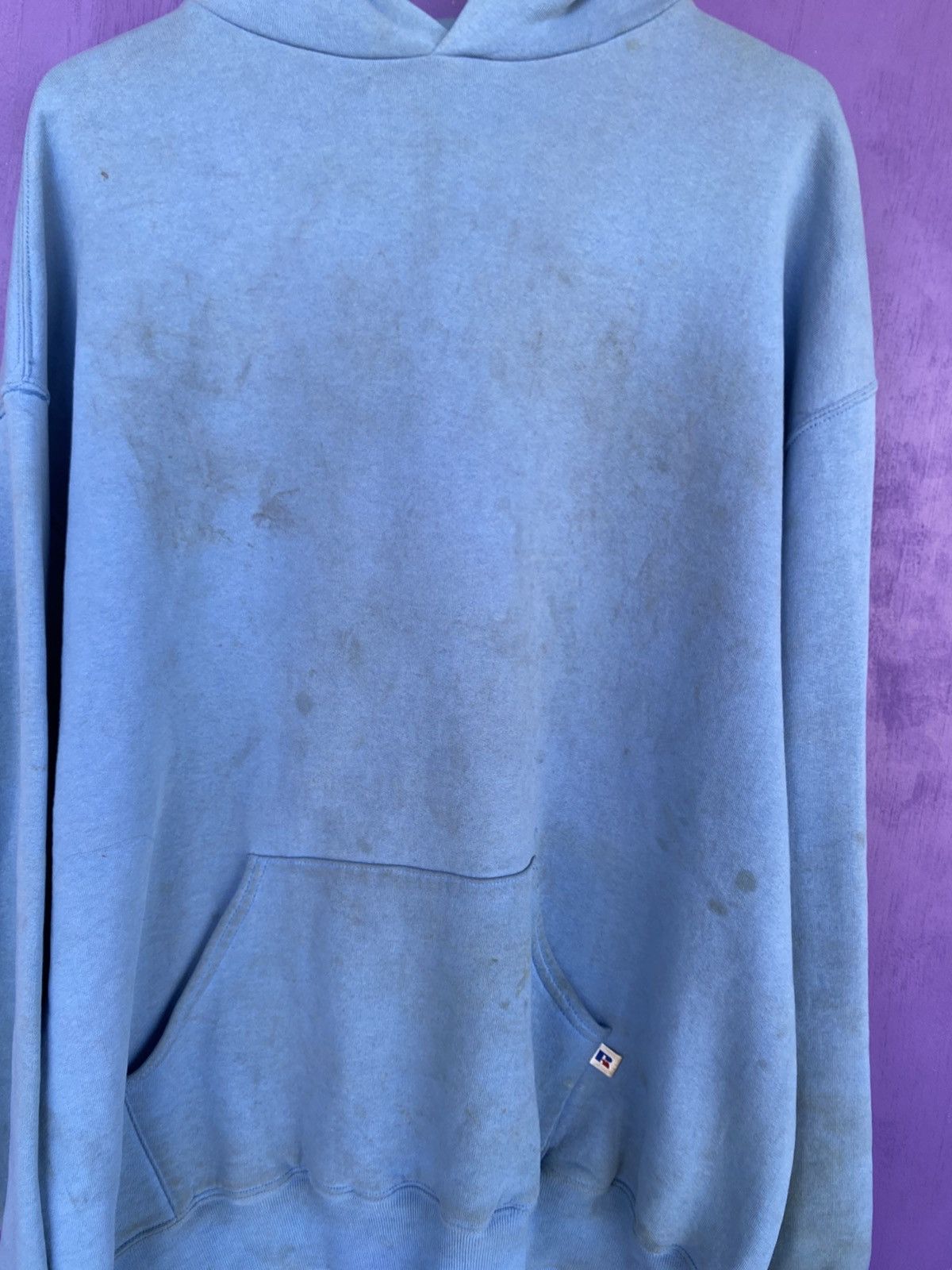 Russell Athletic Vintage 90s Russell Athletic faded blank hoodie Size US XXL / EU 58 / 5 - 3 Thumbnail