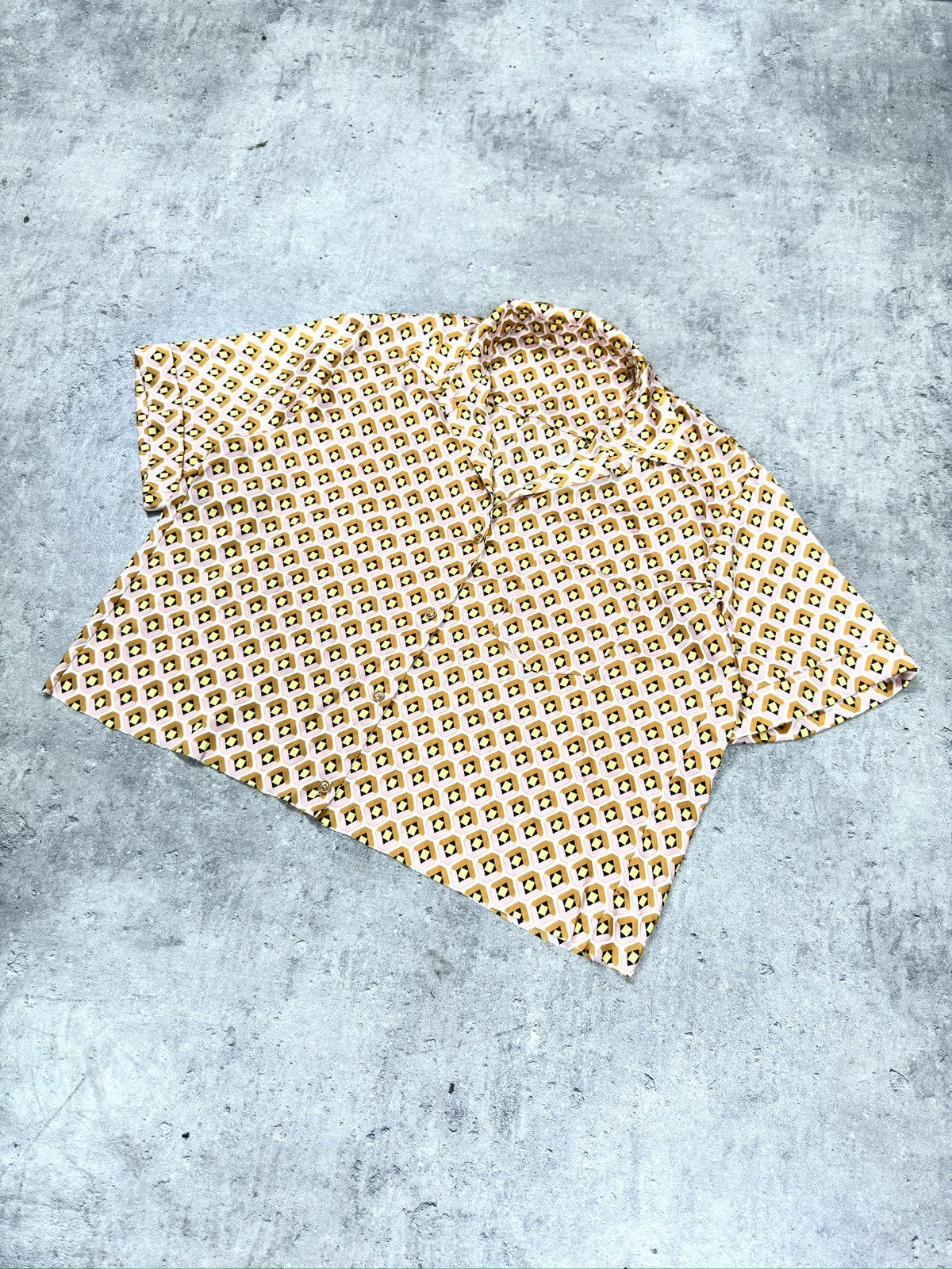 Japanese Brand × Yohji Yamamoto ᶠᵃⁿᶜʸᵍᵘʸBOXY Suit Shirt Vintage Cropped Button Up 90s 80 Size US M / EU 48-50 / 2 - 1 Thumbnail