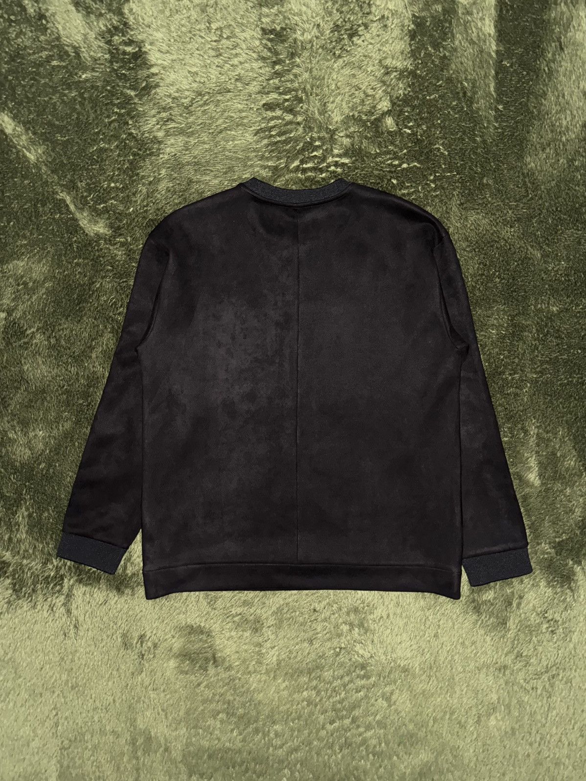Japanese Brand [105] Another T TNGT Embroidered Suede-Texture Sweatshirt Size US L / EU 52-54 / 3 - 8 Thumbnail