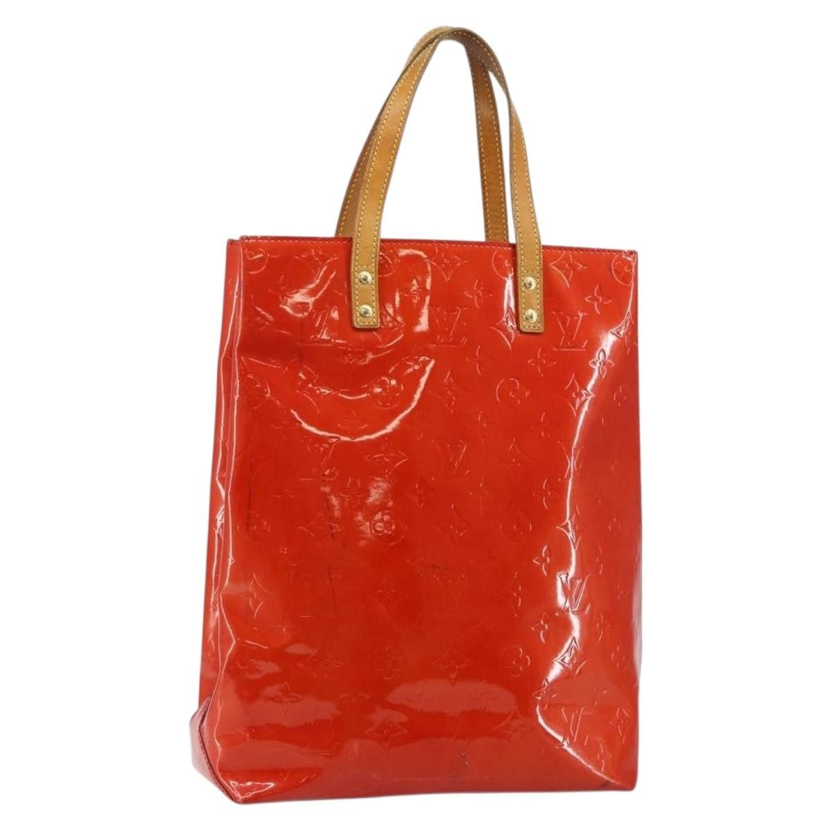 Louis Vuitton LOUIS VUITTON Monogram Vernis Reade MM Hand Bag Red Rouge Size ONE SIZE - 1 Thumbnail