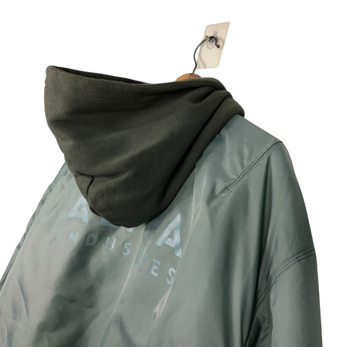 Alpha Industries 🔥VINTAGE REVERSIBLE BOMBER JACKET ALPHA INDUSTRIES BIG LOGO Size US L / EU 52-54 / 3 - 11 Thumbnail