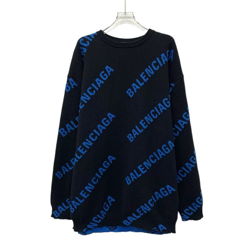 Balenciaga Balenciaga Black logo letter bullet screen full of cotton Size S / US 4 / IT 40 - 1 Thumbnail