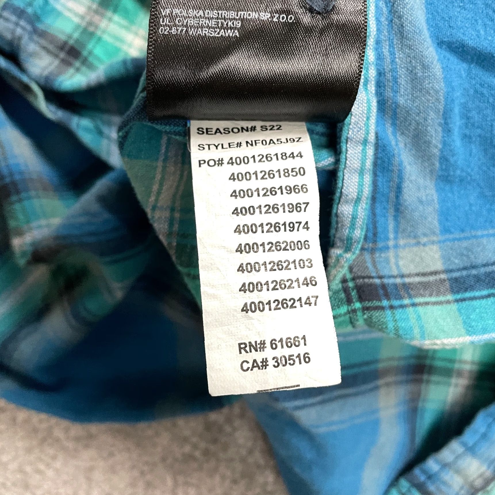 The North Face The North Face Plaid Shirt Mens XL Blue Short Sleeve Button-Down Cotton Size US XL / EU 56 / 4 - 6 Thumbnail