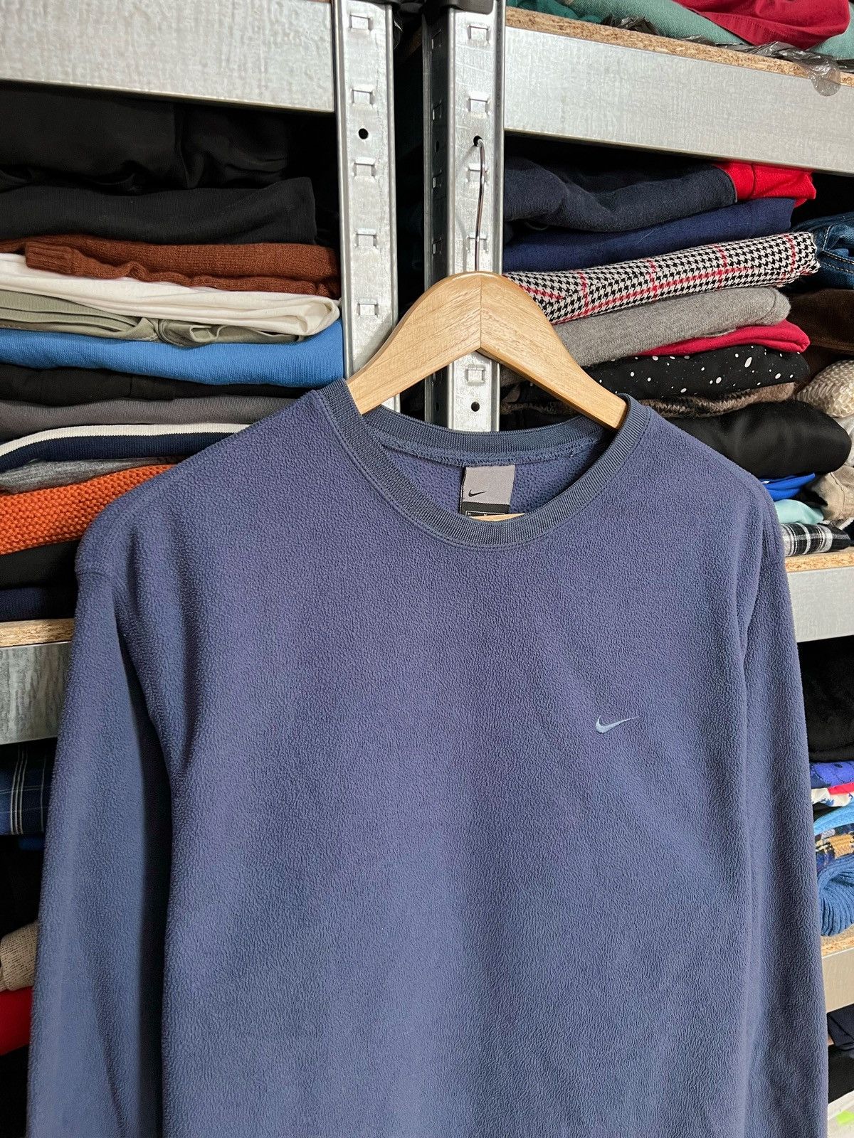 Nike Nike Vintage Teddy Fleece Sweatshirt Jacket Size M Pullover Size US M / EU 48-50 / 2 - 2 Thumbnail