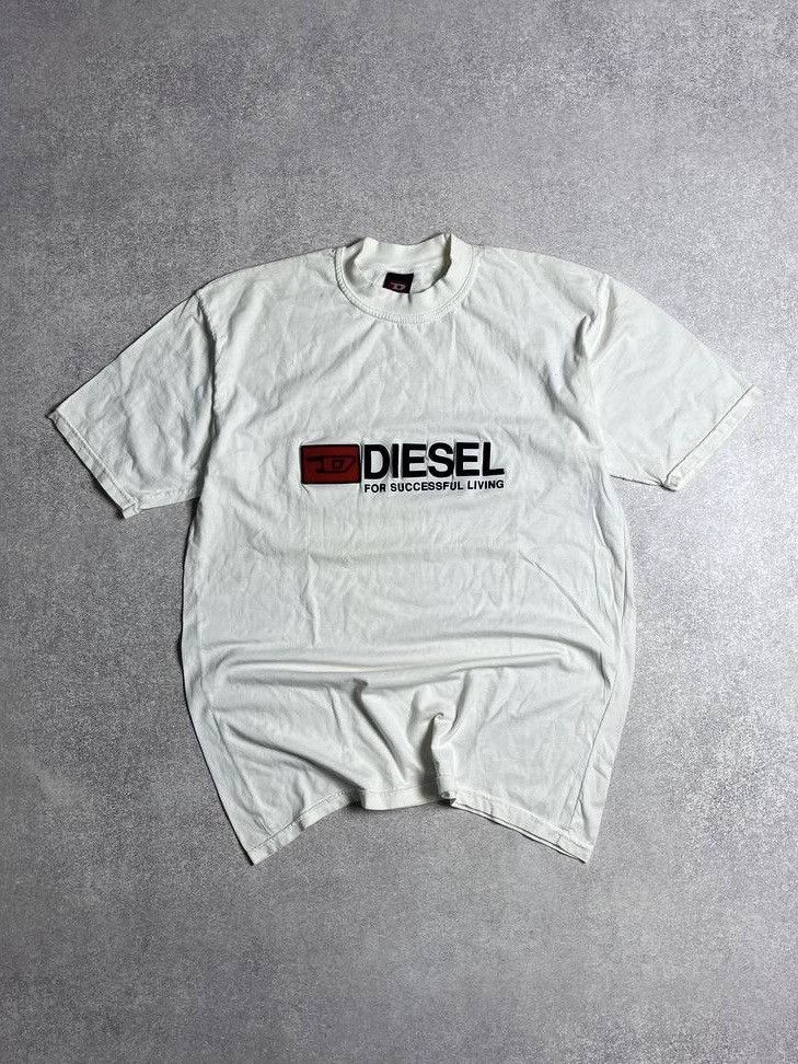 Diesel × Vintage Vintage Diesel Big Logo Boxy T-shirt Y2K L Size US L / EU 52-54 / 3 - 1 Thumbnail