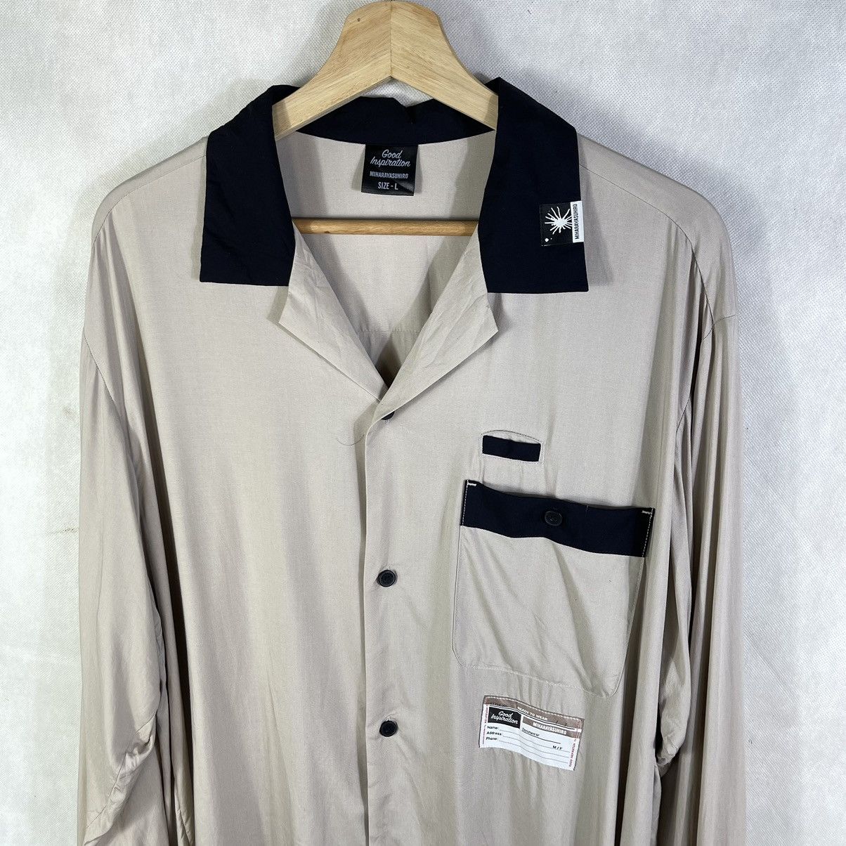 GU × Maison MIHARA YASUHIRO Miharayasuhiro Good Inspiration Collaboration Rayon Shirt Size US L / EU 52-54 / 3 - 4 Thumbnail