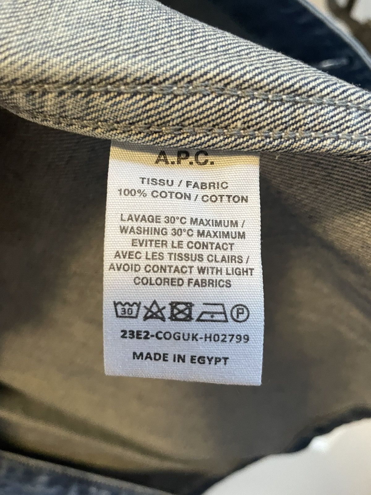 A.P.C. BNWT Men’s A.P.C. Blouson Antonio Logo Washed Indigo Size M Size US M / EU 48-50 / 2 - 3 Thumbnail
