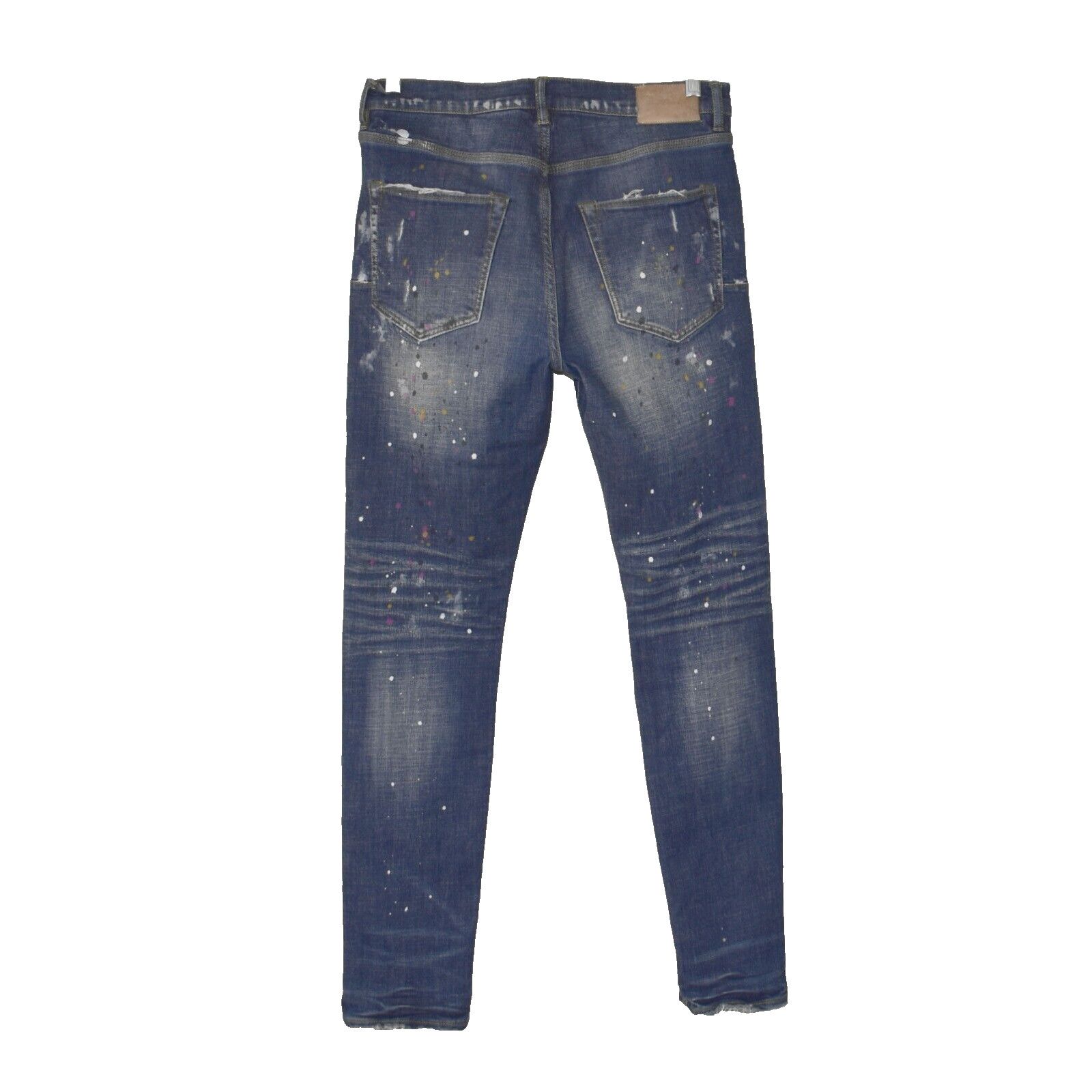 Purple Brand PURPLE BRAND No P001 Splatter Print Distressed Slim Jeans 32 Size US 32 / EU 48 - 2 Thumbnail