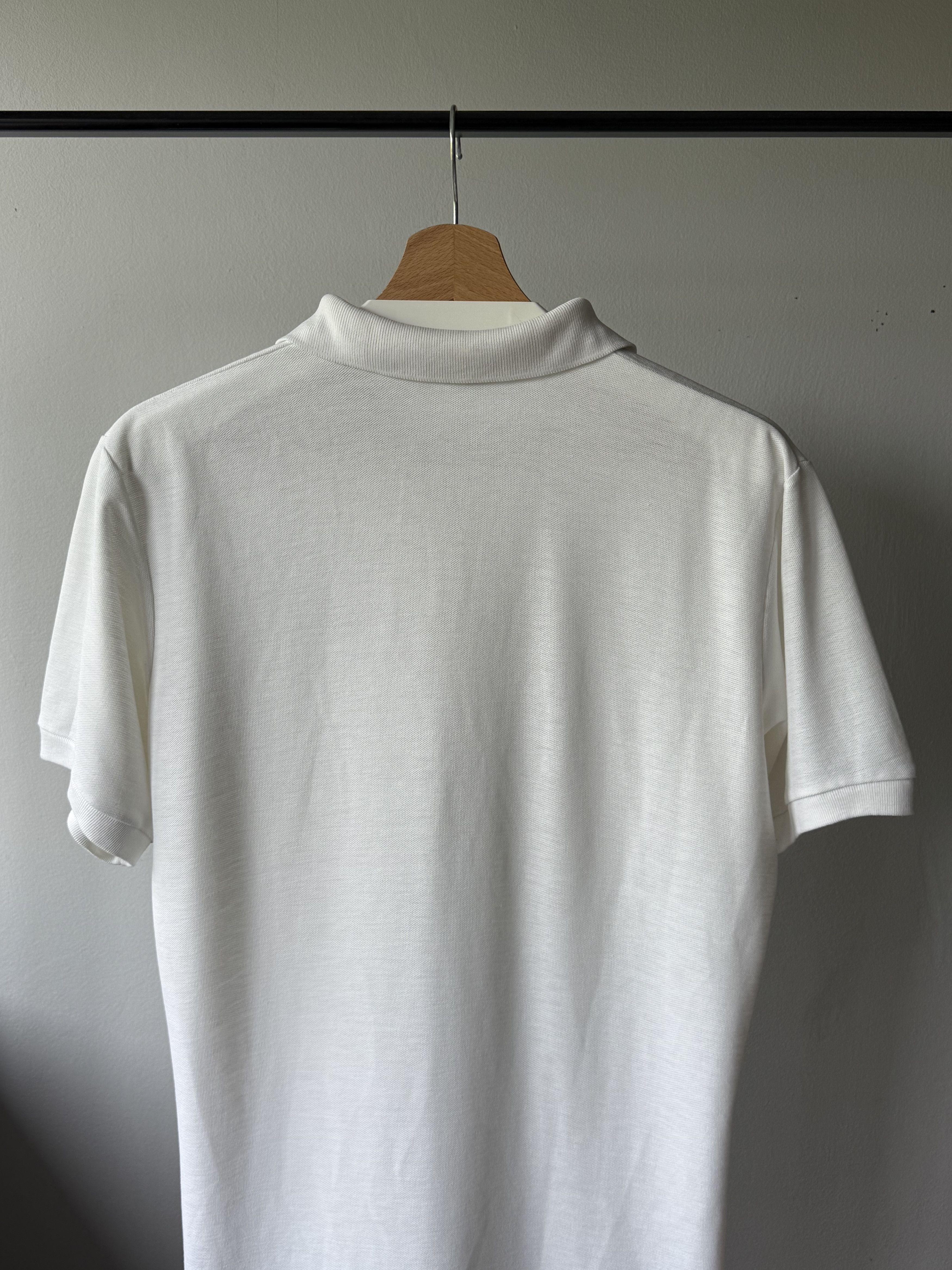 Nike × Vintage Vintage 1980s Nike Sportswear Orange Tag White Polo Shirt Size US L / EU 52-54 / 3 - 4 Thumbnail