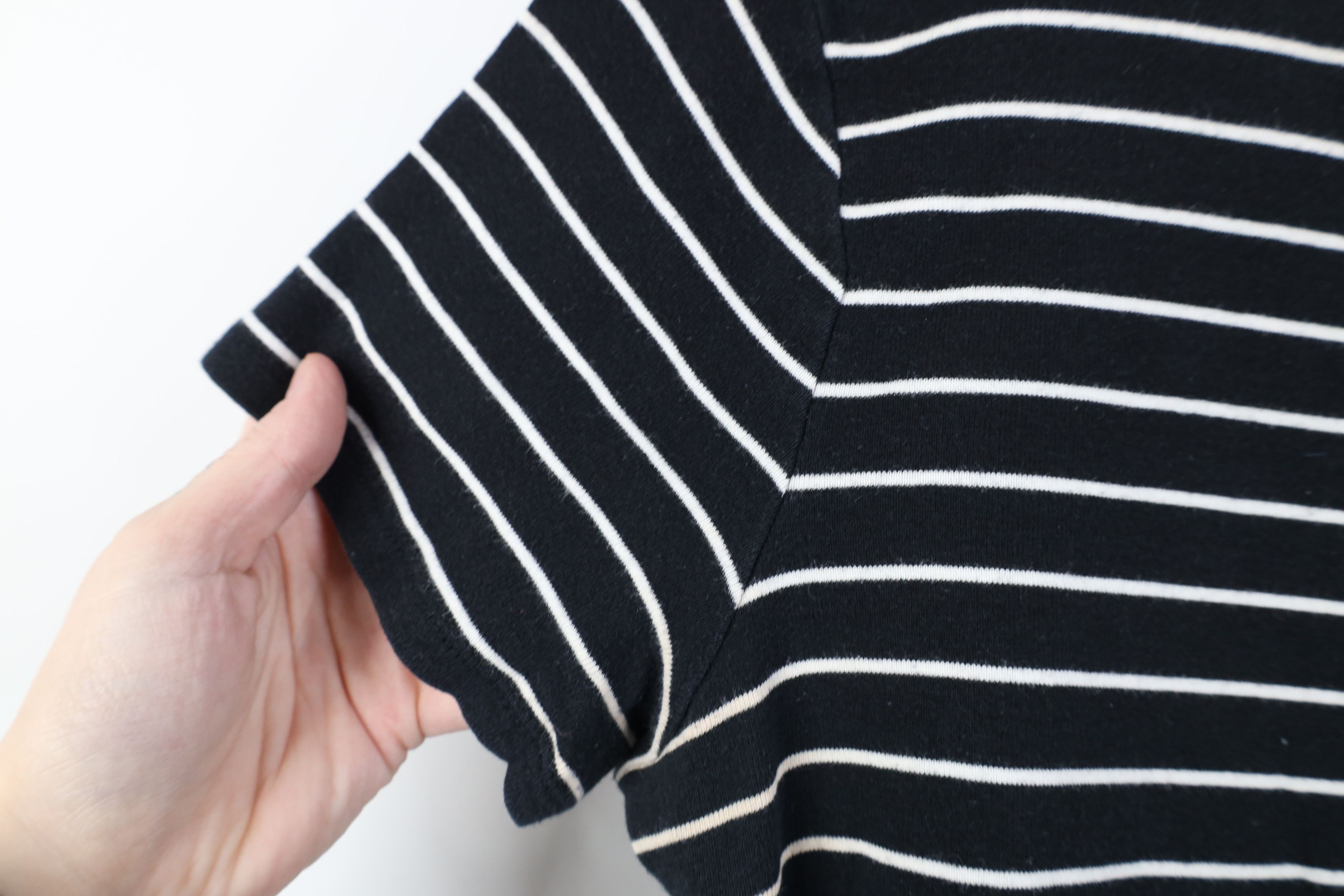 Ralph Lauren Vintage 90s Y2K Ralph Lauren Ribbed Knit T-Shirt Black Size L / US 10 / IT 46 - 6 Thumbnail