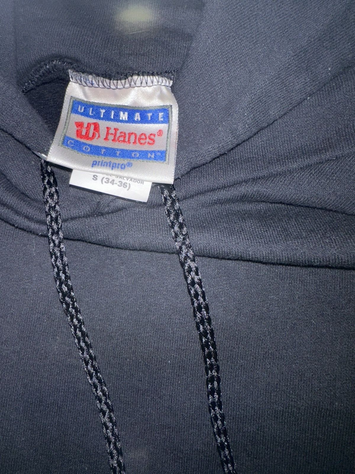 Hanes HANES Ultimate Cotton PrintPro Blank Black Hoodie Sz. S Size US S / EU 44-46 / 1 - 2 Thumbnail