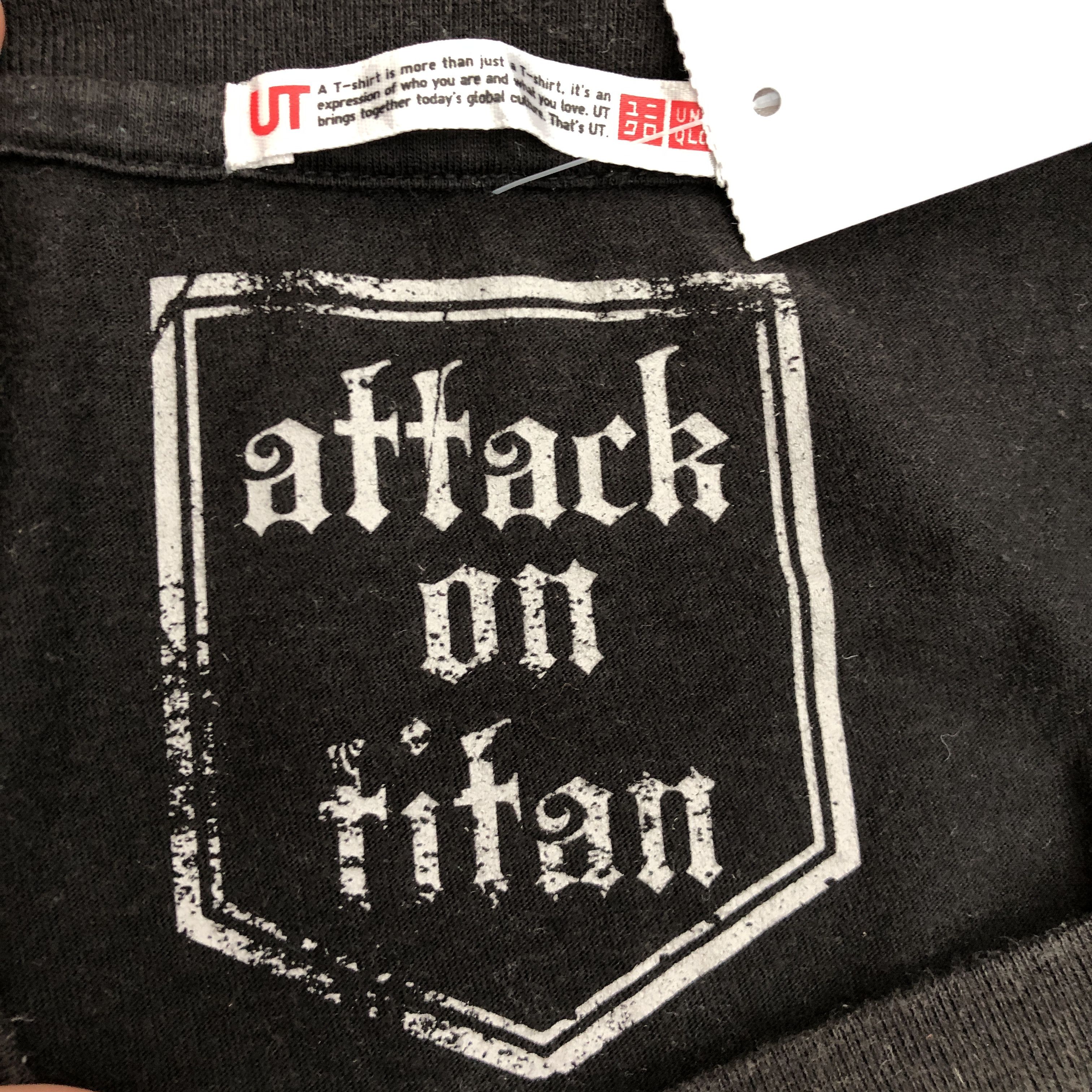 Anime Attack on Titan T Shirt Japanese Anime Cartoon Tee Size US L / EU 52-54 / 3 - 4 Thumbnail