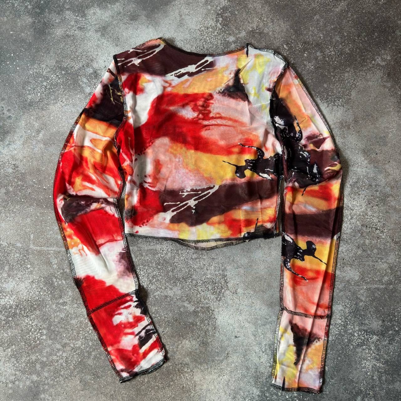 Hysteric Glamour × Japanese Brand × Vintage Y2K Sexy Mesh Top (Jean Paul Gaultier style) Size S / US 4 / IT 40 - 6 Thumbnail