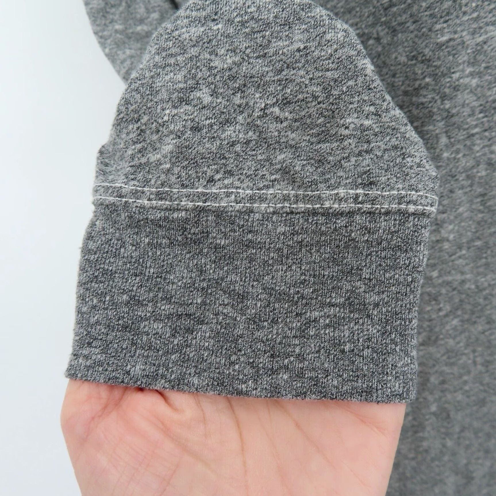 THE GREAT The Great Womens 0 Heathered Gray Henley Shirt 3/4 Sleeves Buttons Cotton Blend Shirt Womens 0 Gray Henley Button Blouse Size XS / US 0-2 / IT 36-38 - 3 Thumbnail