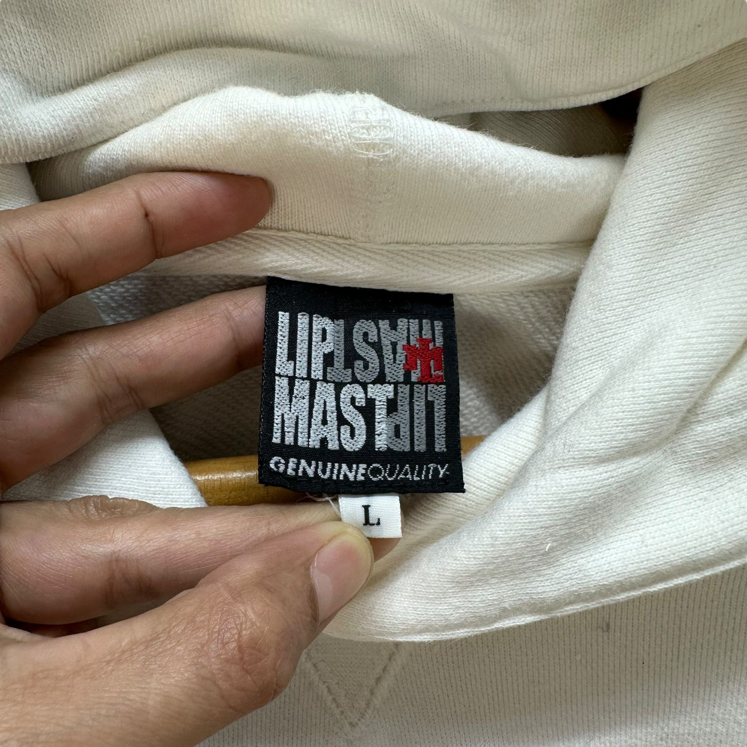 Japanese Brand LIPMAST LIMITED EDITION BIG LOGO PULLOVER HOODIES #9022-49 Size US L / EU 52-54 / 3 - 8 Thumbnail