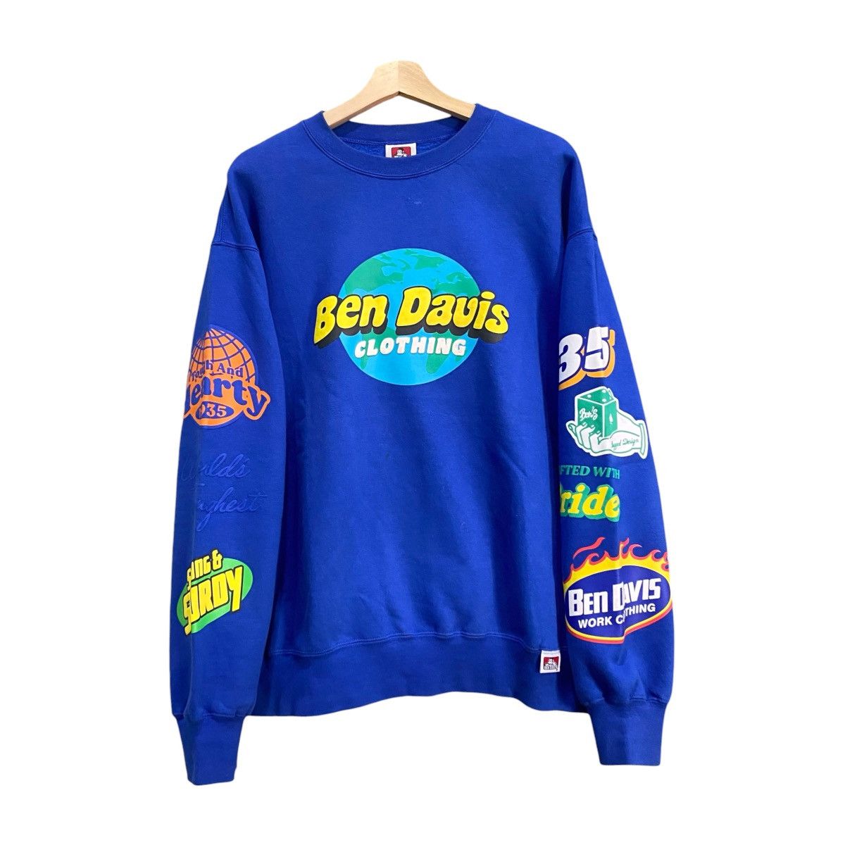 Ben Davis Ben Davis Multi-Graphic Logo Sweatshirt Royal Blue Size US L / EU 52-54 / 3 - 1 Thumbnail