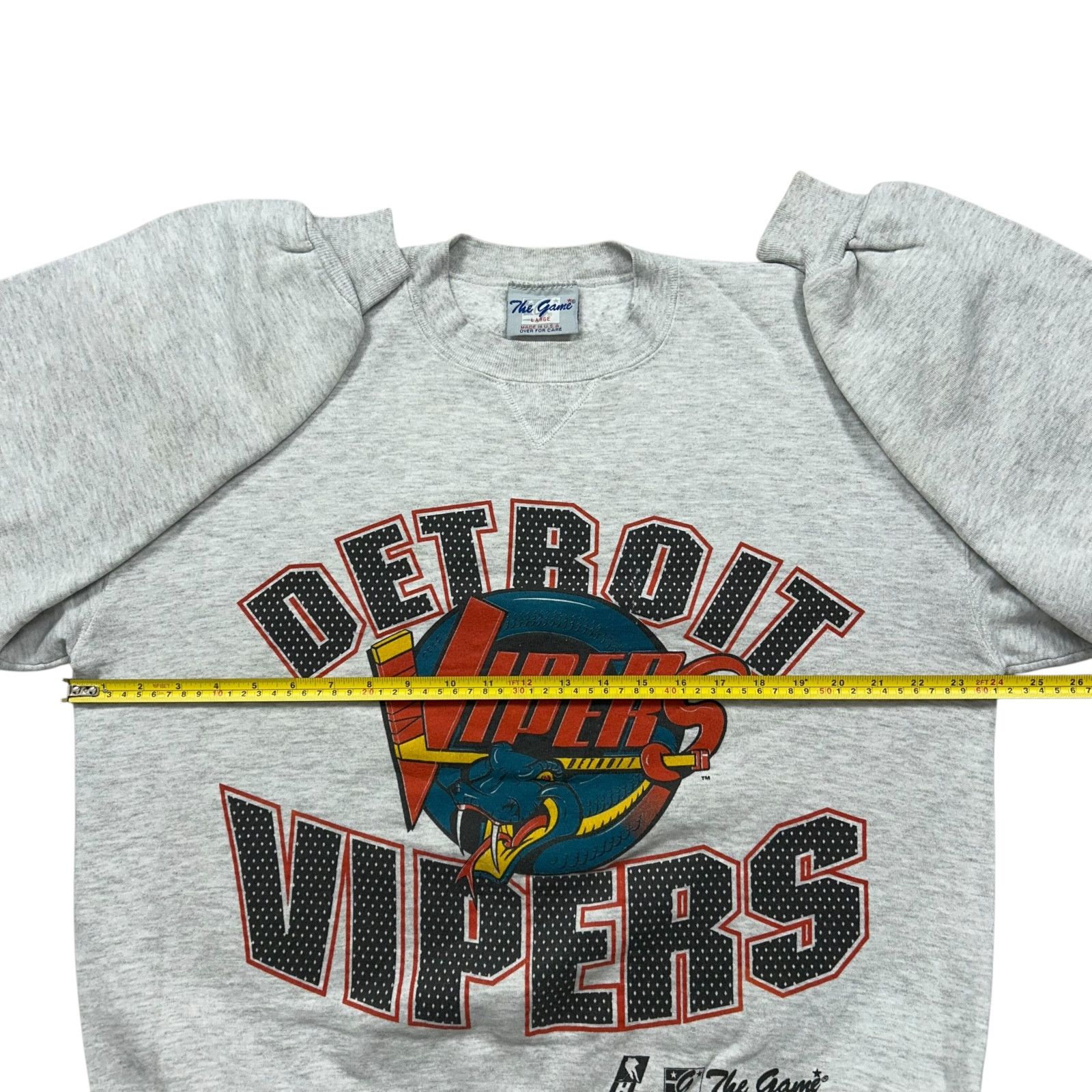 Vintage VTG 90s IHL DETROIT VIPERS THE GAME CREWNECK SWEATSHIRT Size US L / EU 52-54 / 3 - 9 Thumbnail
