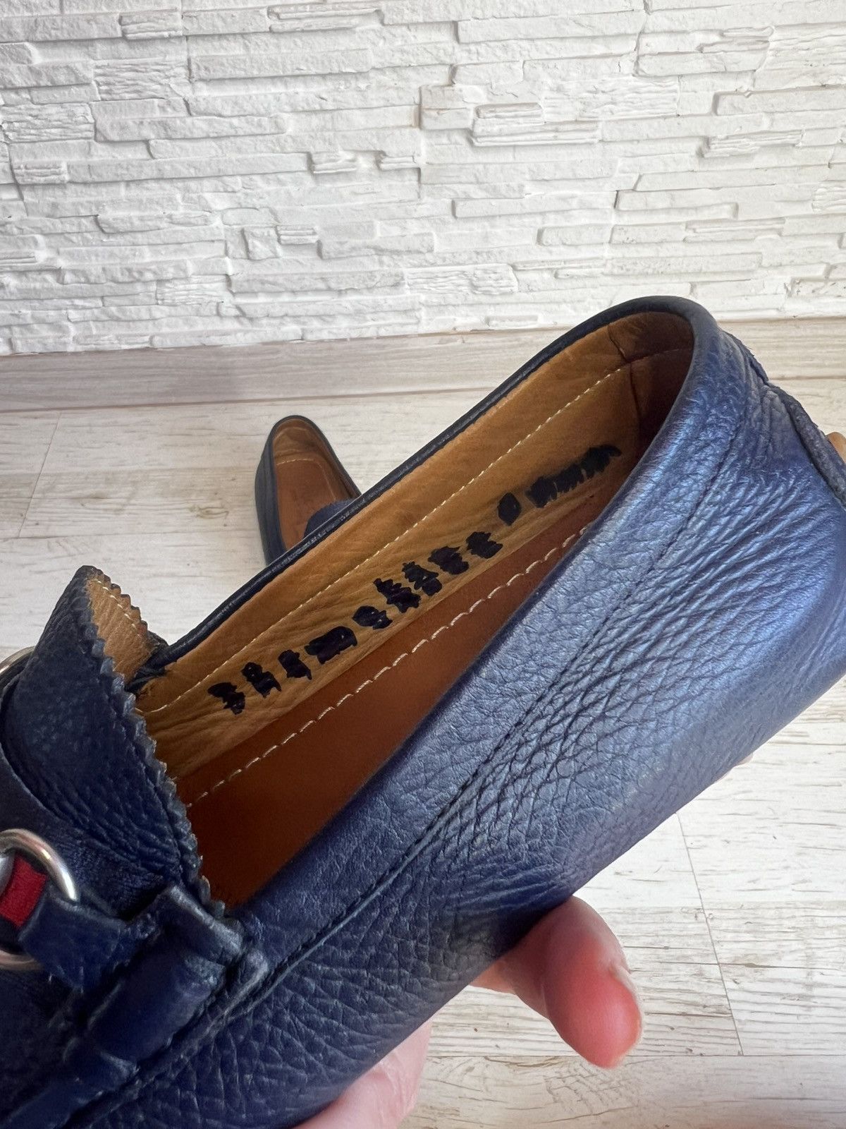 Gucci Gucci Dark Blue Leather Loafers Moccasins US 7.5 EU40.5 Size US 7.5 / EU 40-41 - 19 Thumbnail