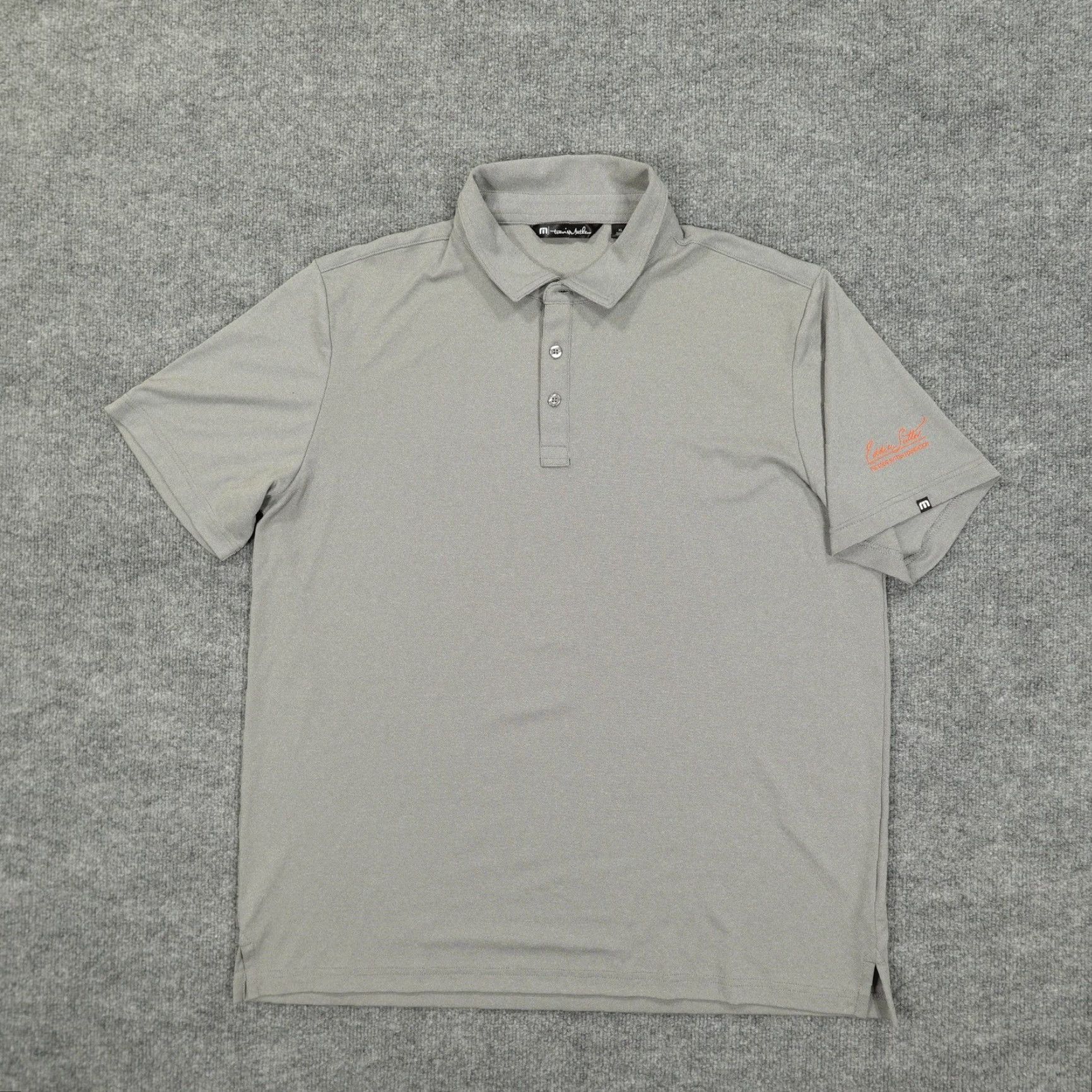 TravisMathew Travis Mathew Polo Shirt Mens XL Gray Golf Performance Short Sleeve Short Sleeve Polo Shirt Mens XL Gray Golf Size US XL / EU 56 / 4 - 2 Thumbnail