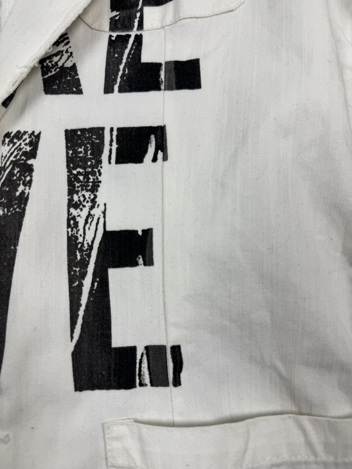 Iceberg Iceberg “Choose Iceberg Make Love” White Blazer Jacket Size US M / EU 48-50 / 2 - 12 Thumbnail