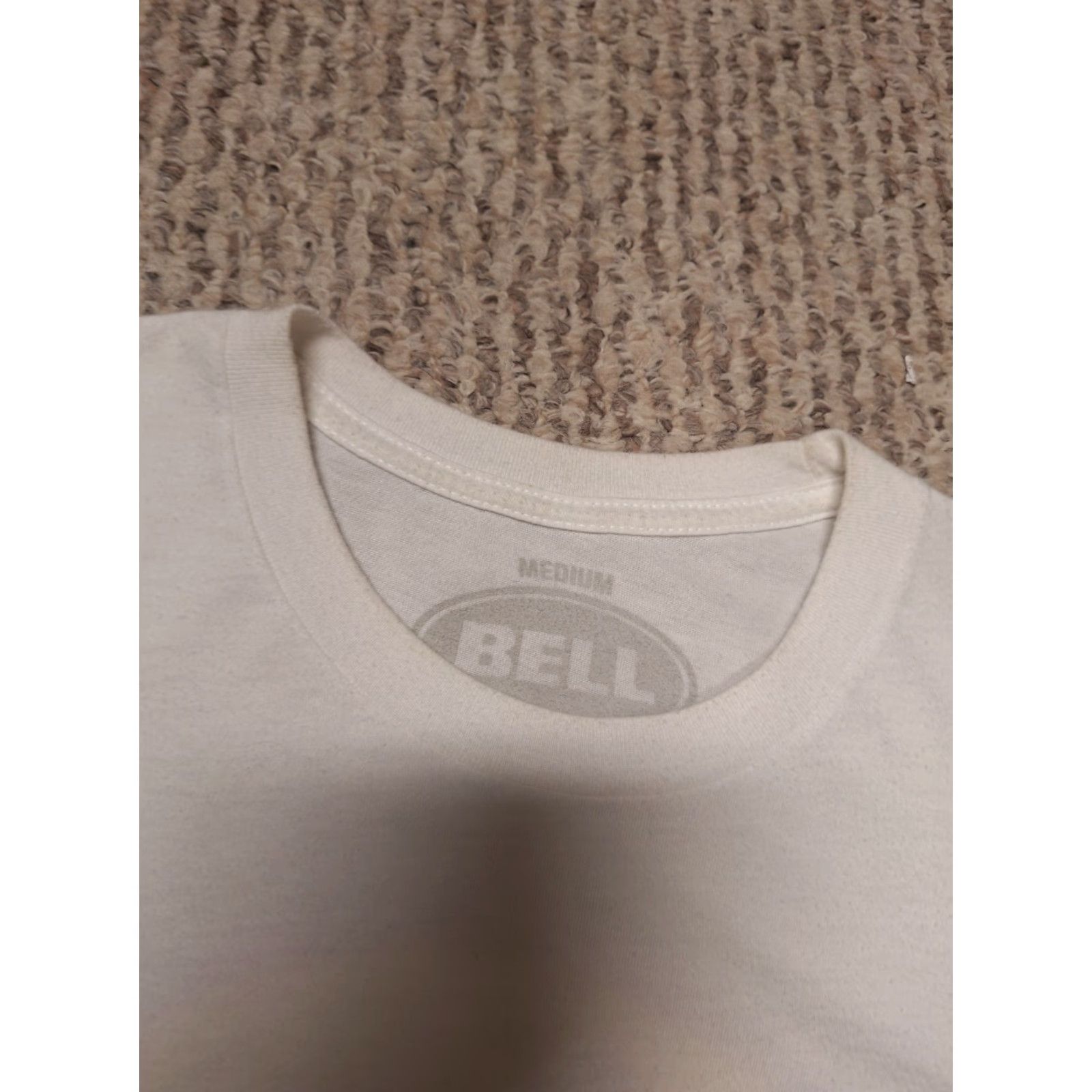 Bell VTG Bell Helmets Dirt Bike Racing MOTO X Motorcycle Shirt Unisex Adults M White Short Sleeve T-Shirt Mens Boys Size US M / EU 48-50 / 2 - 6 Thumbnail