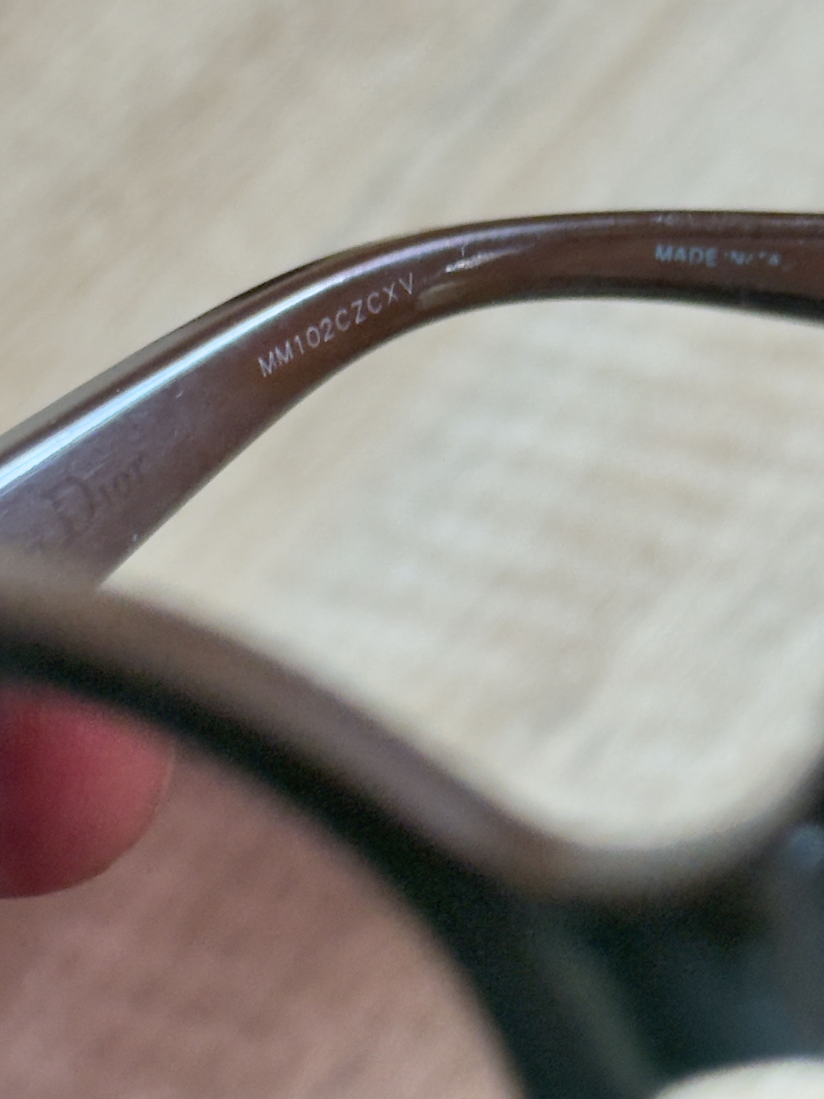Dior Christian Dior Sunglasses My Lady 7FS Brown Rhinestone Size ONE SIZE - 7 Thumbnail