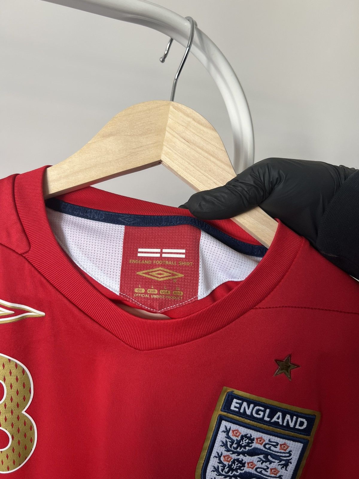 Umbro UMBRO ENGLAND Lampard #8 2006-2008 Away Soccer Jersey Shirt Size US L / EU 52-54 / 3 - 7 Thumbnail