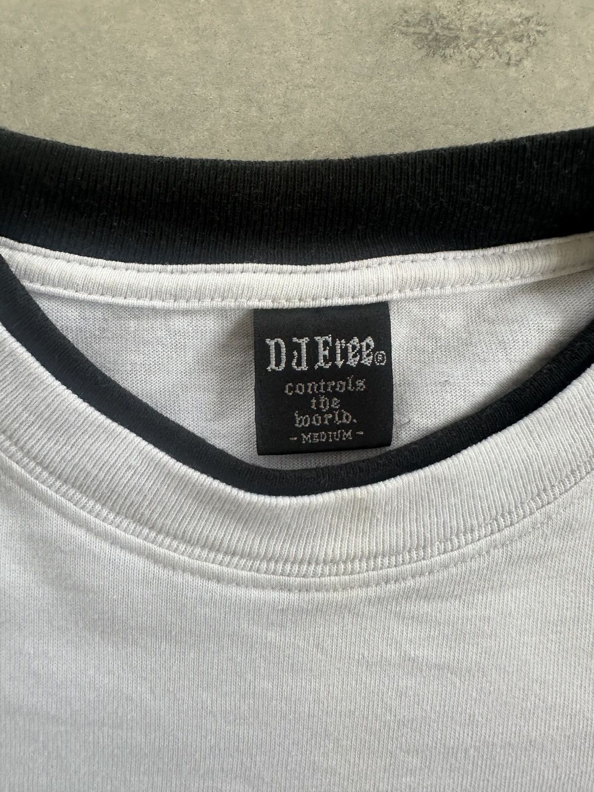 Japanese Brand × Vintage VINTAGE DJ.FREE DOUBLE LAYER NECK AND CUFF LS TEE Size US L / EU 52-54 / 3 - 6 Thumbnail