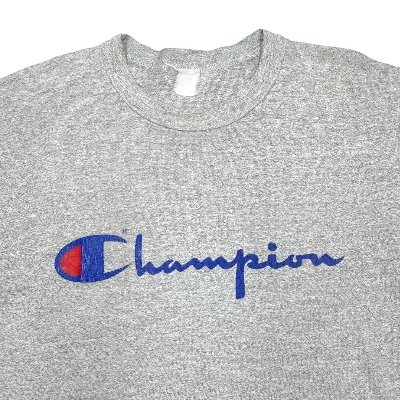 Champion VINTAGE Champion Logo Spellout Graphic Single Stitch Grey T-Shirt 90s Mens Medium Size US M / EU 48-50 / 2 - 3 Thumbnail