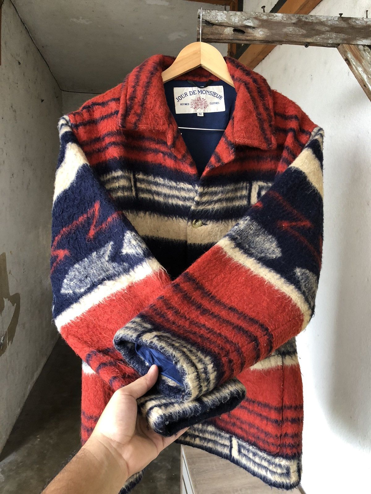 Japanese Brand Nice❗️Jour De Monsieur Native Wool Jacket Size US M / EU 48-50 / 2 - 3 Thumbnail