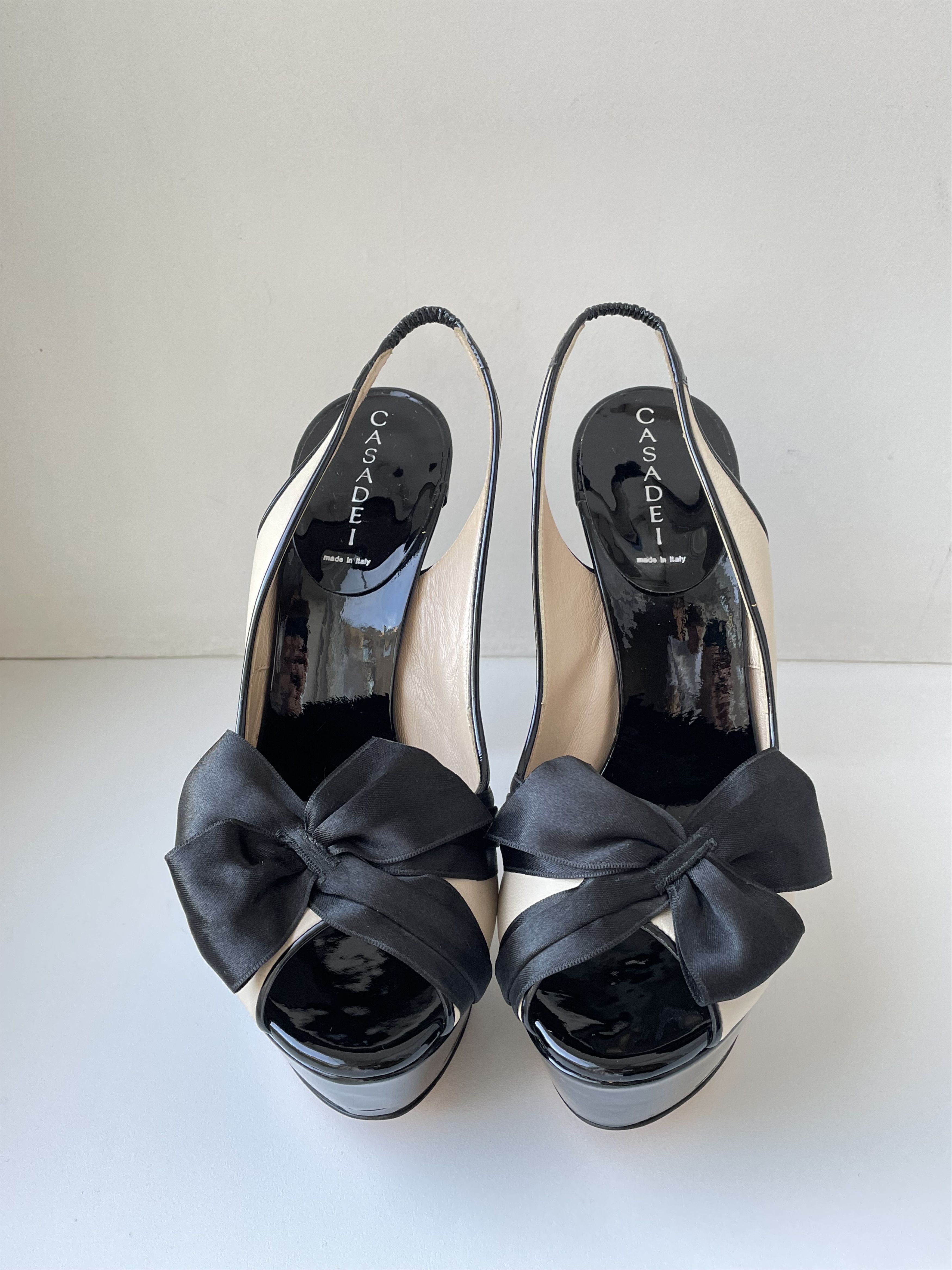 Casadei EUC Casadei 8,5 Women High Heel Platform Sandals Size US 8.5 / IT 38.5 - 5 Thumbnail
