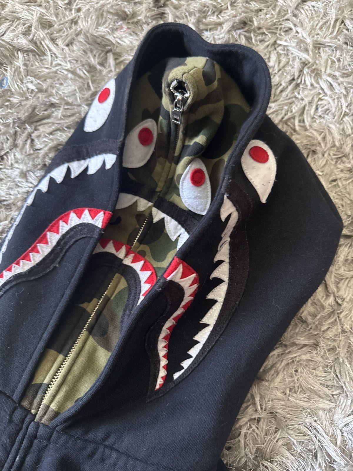 Bape Double Zip Black and Camo Size US L / EU 52-54 / 3 - 4 Thumbnail