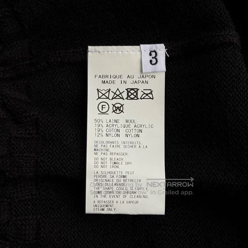 Yohji Yamamoto YOHJI YAMAMOTO Torn and Cut Sweater Size US L / EU 52-54 / 3 - 8 Thumbnail