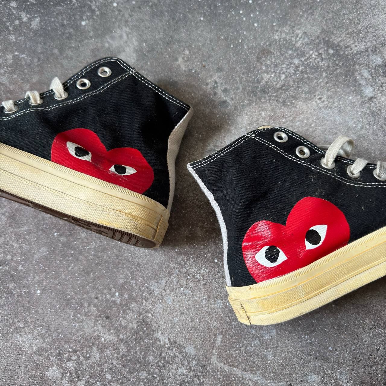 Comme des Garcons × Comme des Garcons PLAY × Converse Comme des Garcons x Converse All Stars Vintage Sneakers Size US 9.5 / IT 39.5 - 7 Thumbnail
