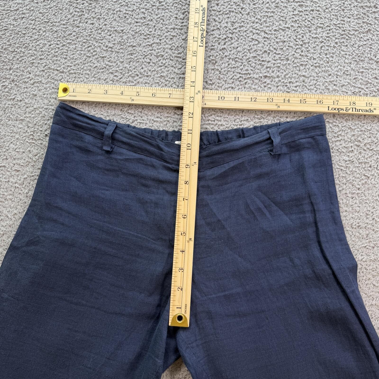 Other Mario Romano Linen Pants Women L Italy Capri Trousers 32x26 Size 32" / US 10 / IT 46 - 3 Thumbnail