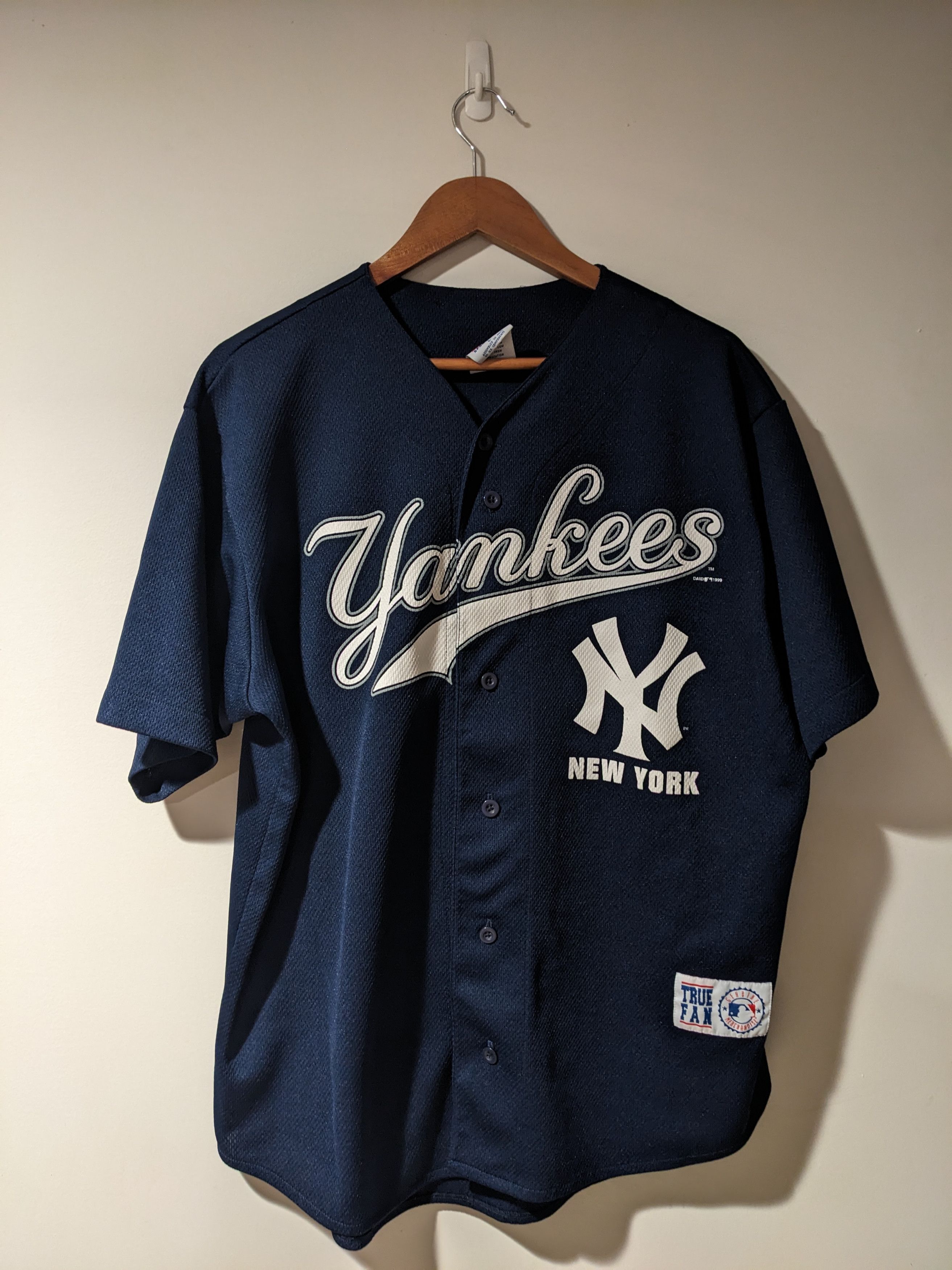 MLB × Vintage Vintage 1999 New York Yankees Williams MLB Baseball Jersey Size US L / EU 52-54 / 3 - 4 Thumbnail
