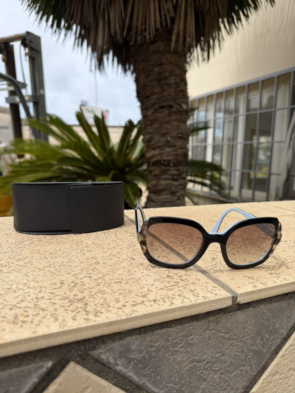 Prada Prada Sunglasses Blue SPR 16U Size ONE SIZE - 2 Thumbnail