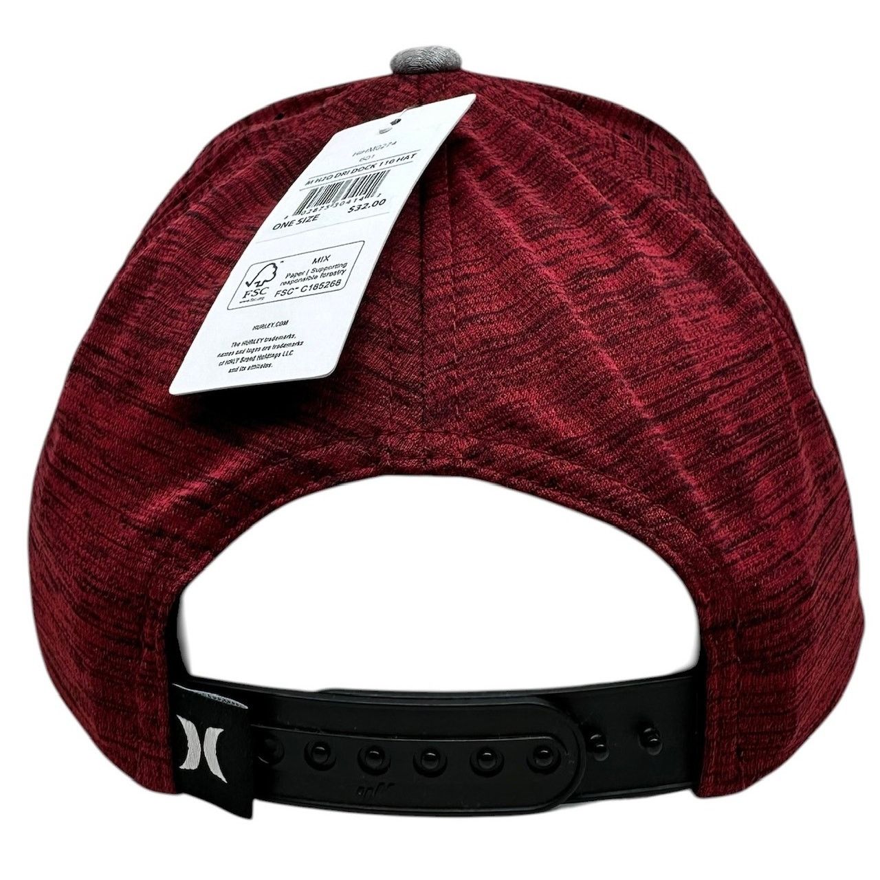Hurley Hurley Men's H2O-DRI Dock 110 Snapback Hat in Red Size ONE SIZE - 3 Thumbnail