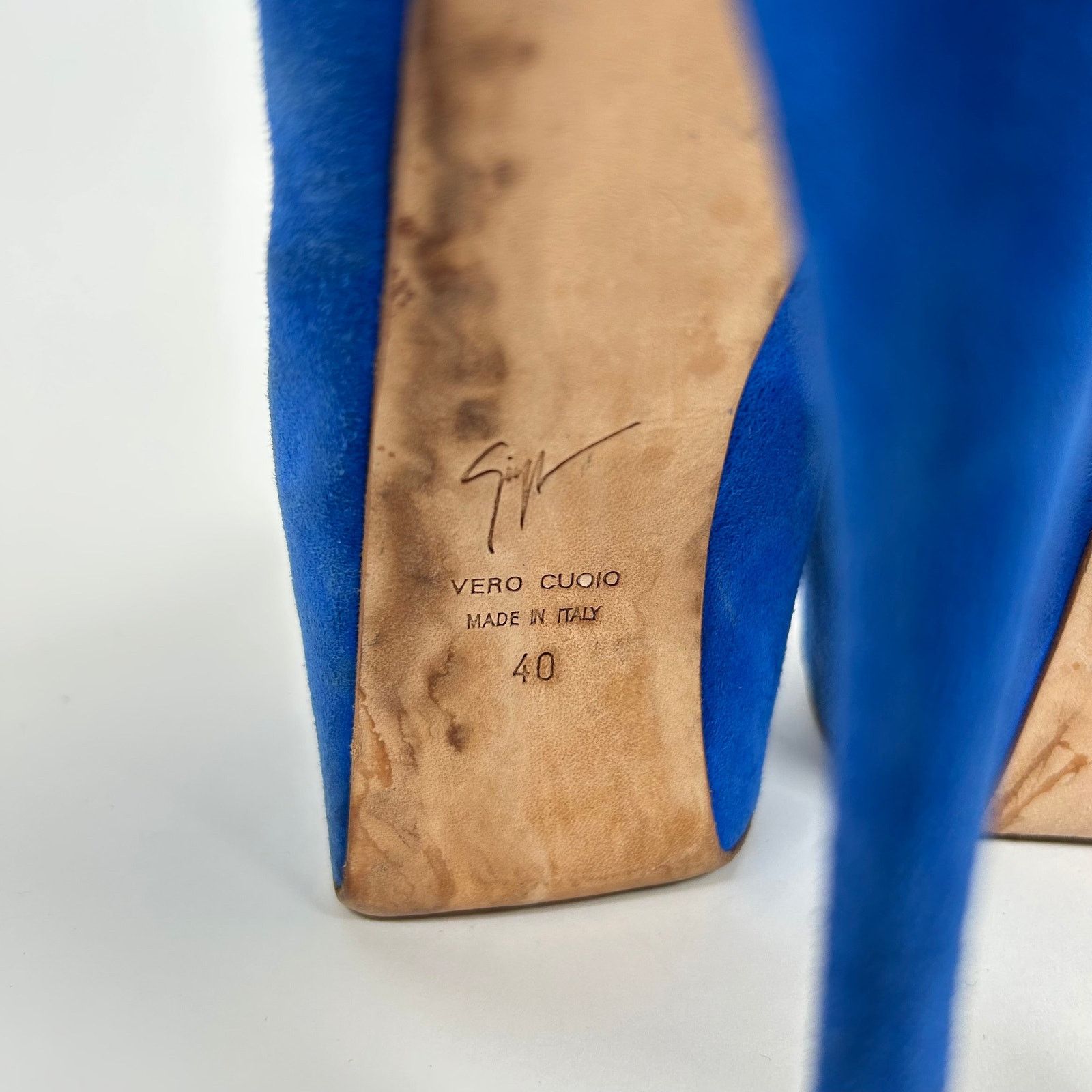 Giuseppe Zanotti Giuseppe Zanotti Royal Blue Heels Size 40 Size US 10 / IT 40 - 6 Thumbnail