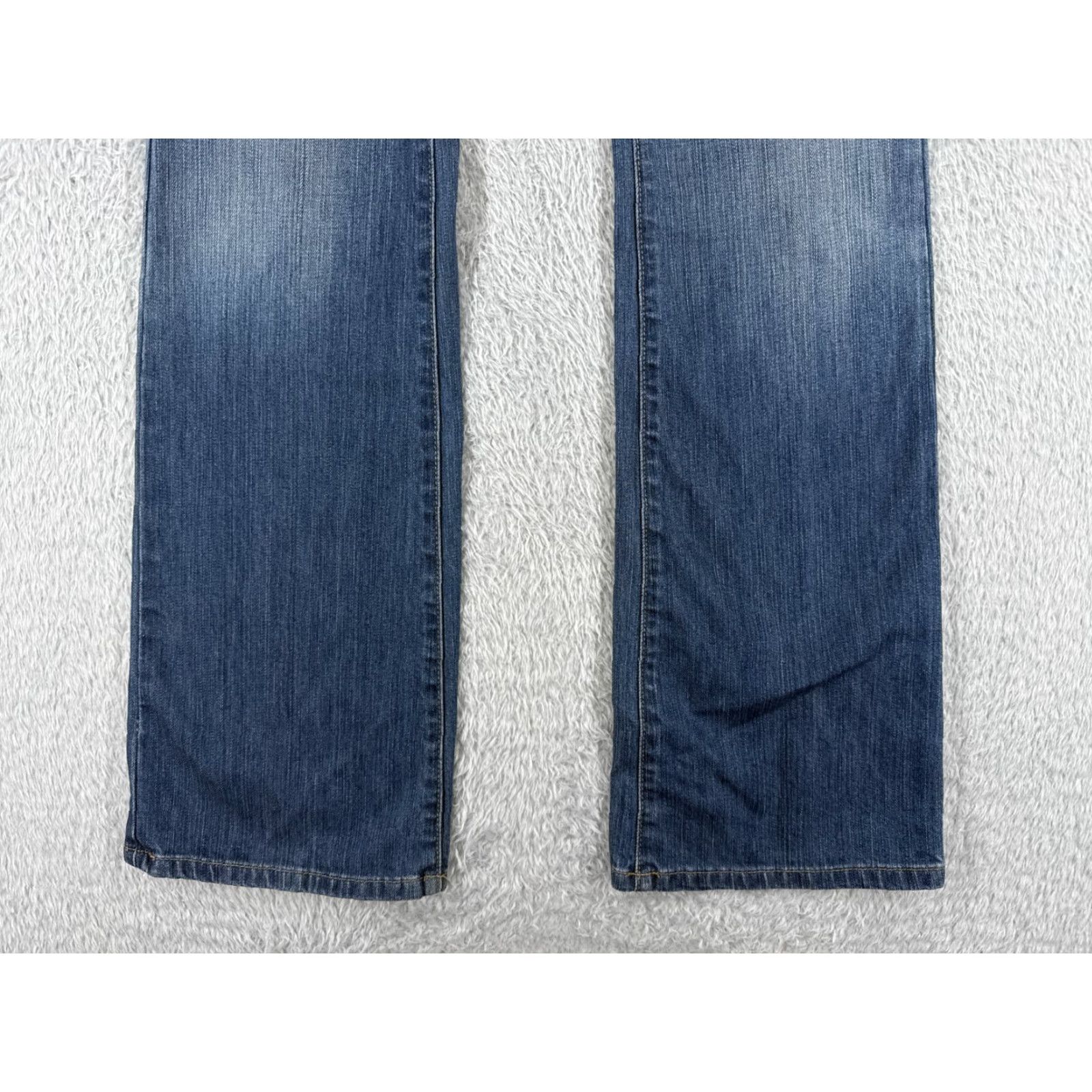 Mavi Mavi Jeans Women 28 Blue Denim Bootcut Distressed 5-Pocket Regular Rise Low Rise Cotton Jeans - 27x33 Size 28" / US 6 / IT 42 - 2 Thumbnail