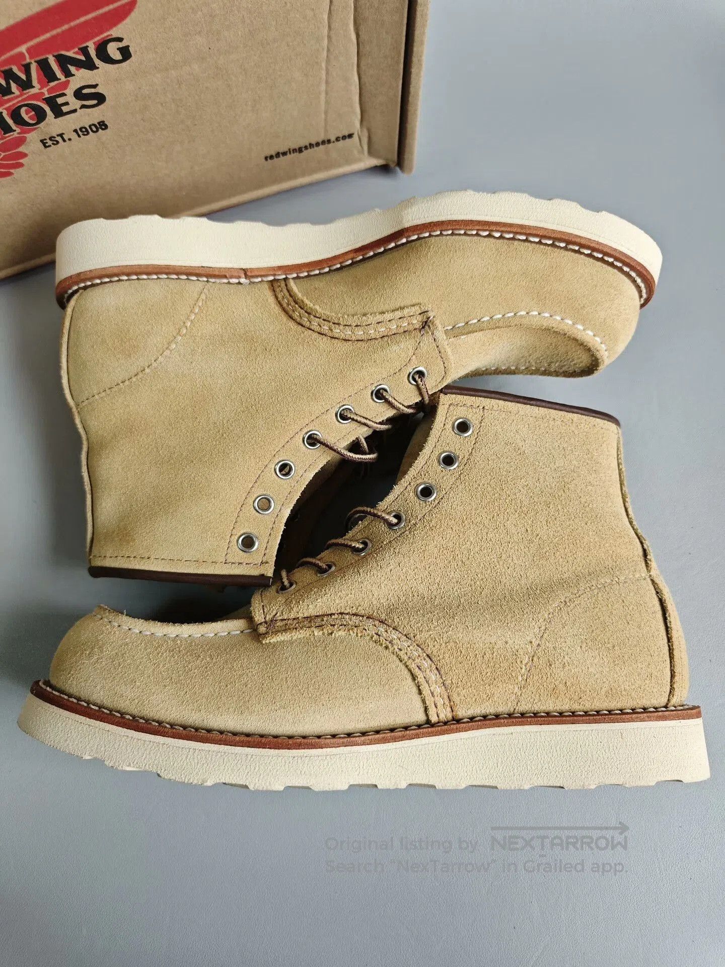 Red Wing Red Wing 8833 Suede Work Boots. Size US 8.5 / EU 41-42 - 5 Thumbnail