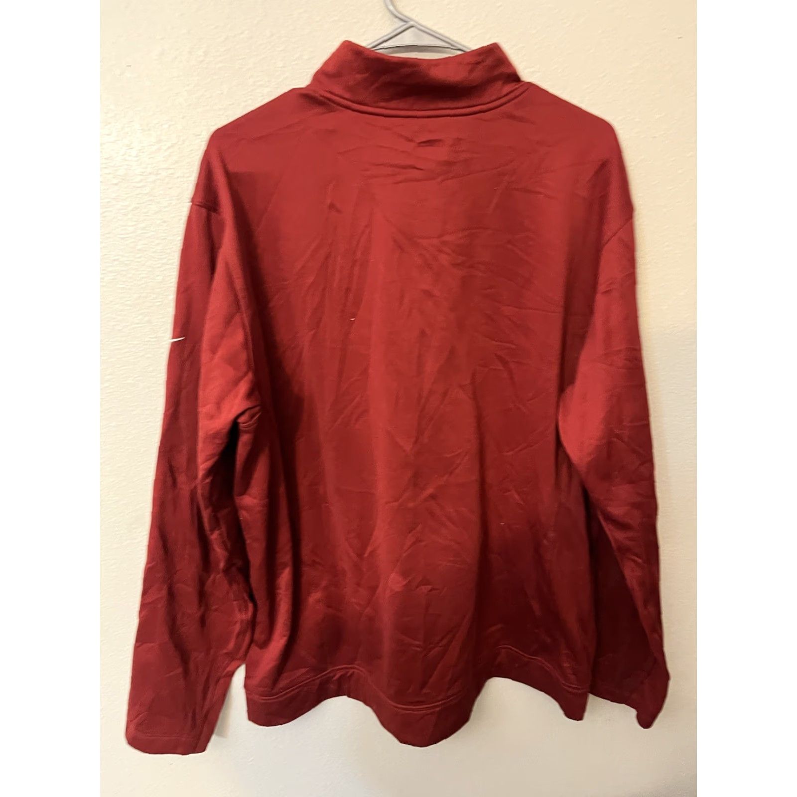 Nike Nike Golf Pullover Mens Large Red Dri-Fit Tour Performance 1/4 Zip Sweater Size US L / EU 52-54 / 3 - 2 Thumbnail
