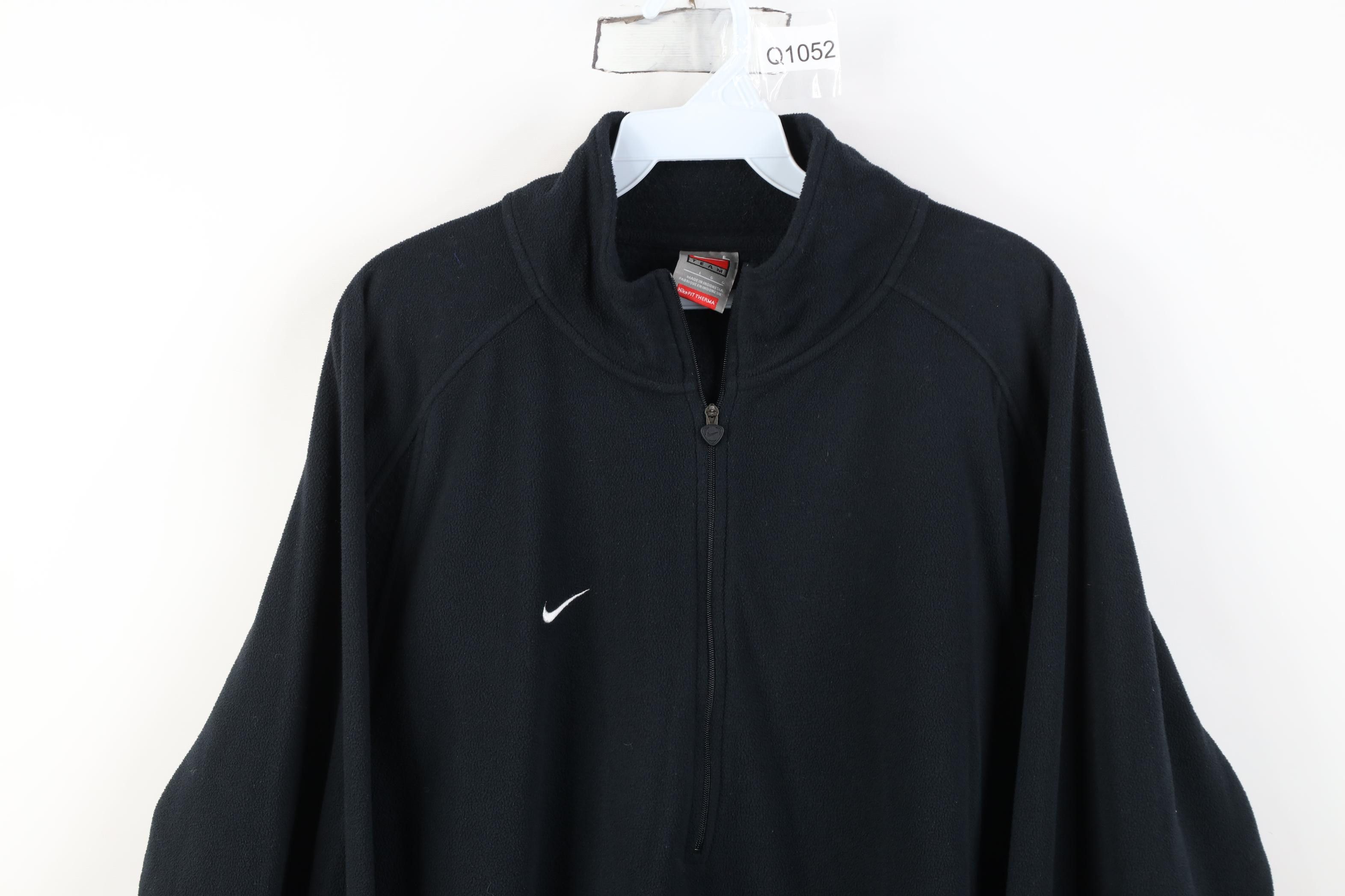 Nike Vintage Nike Scott Mini Swoosh Half Zip Fleece Sweater Size US L / EU 52-54 / 3 - 2 Thumbnail