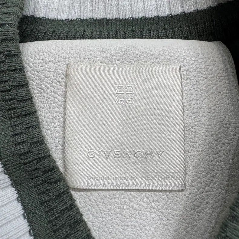 Givenchy Givenchy Size58 Wool and Leather Baseball Jacket Size US M / EU 48-50 / 2 - 2 Thumbnail