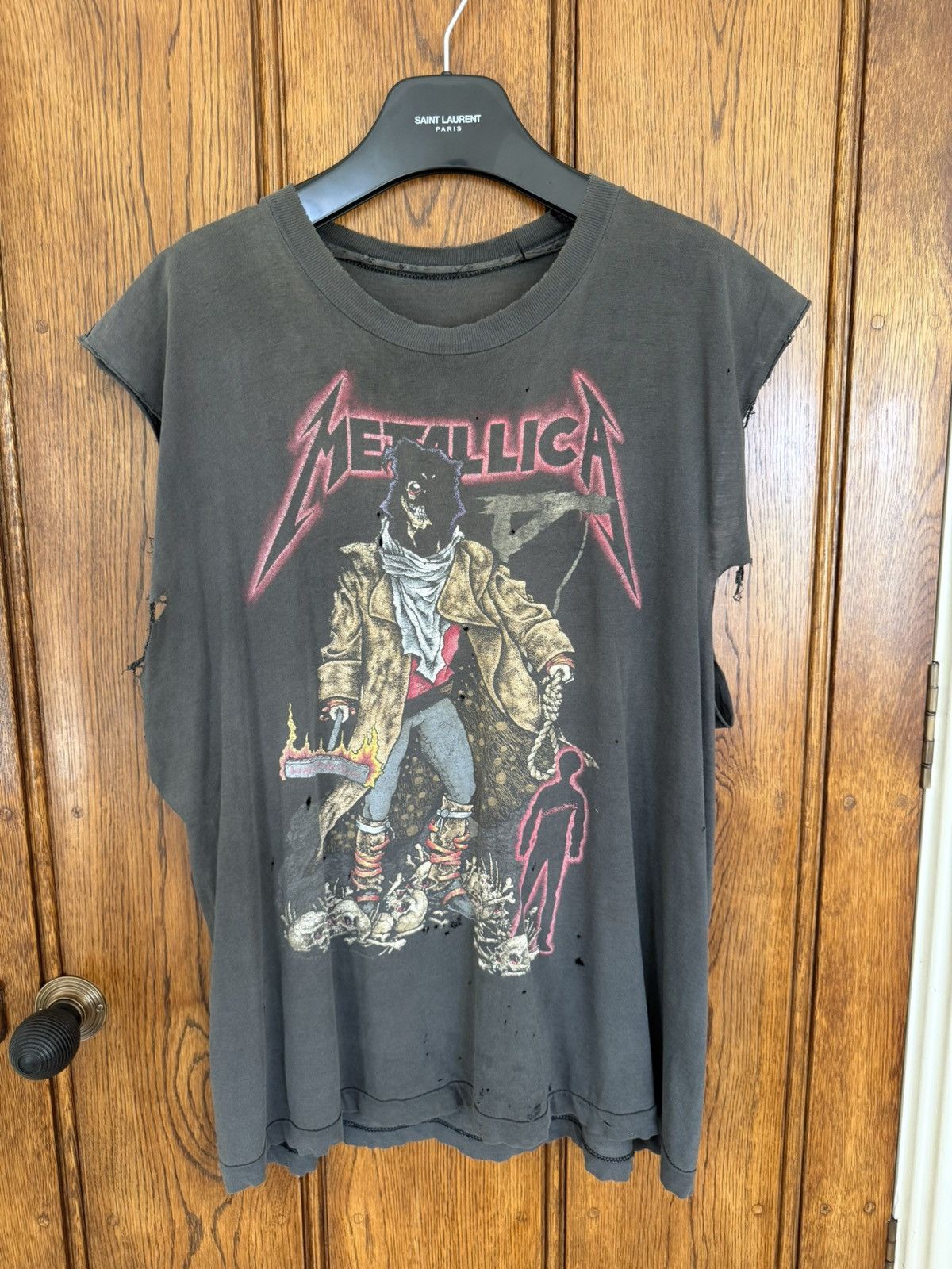 Vintage Metallica The Unforgiven Pushead sleeveless tank cut off 92 Size US XL / EU 56 / 4 - 1 Thumbnail