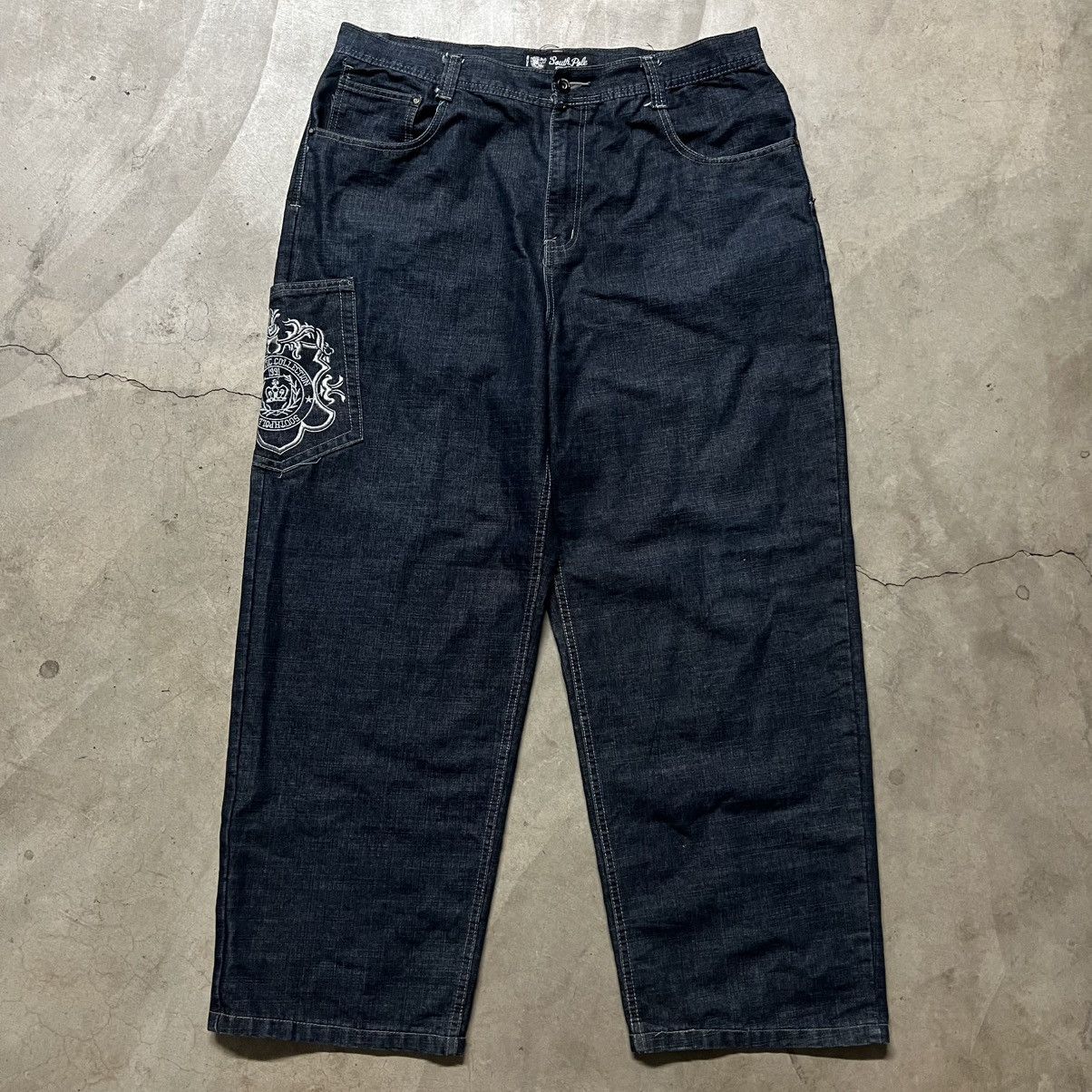 Ed Hardy × JNCO × Southpole Vintage Y2K South Pole BAGGY Carpenter Denim Jeans Size US 40 / EU 56 - 6 Thumbnail