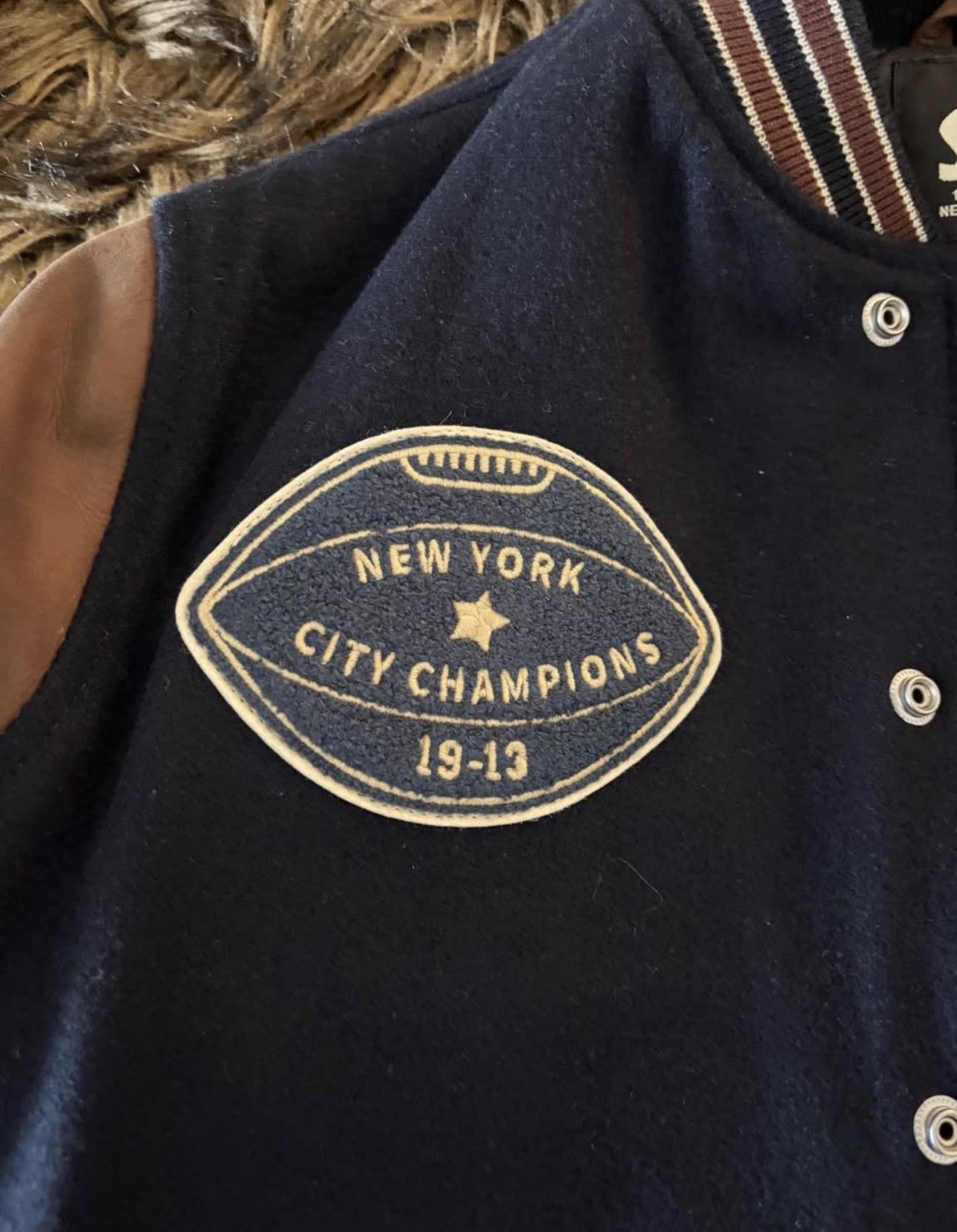 Schott Schott "NYC Champions 19-19" Heritage Varsity Jacket Size US M / EU 48-50 / 2 - 3 Thumbnail