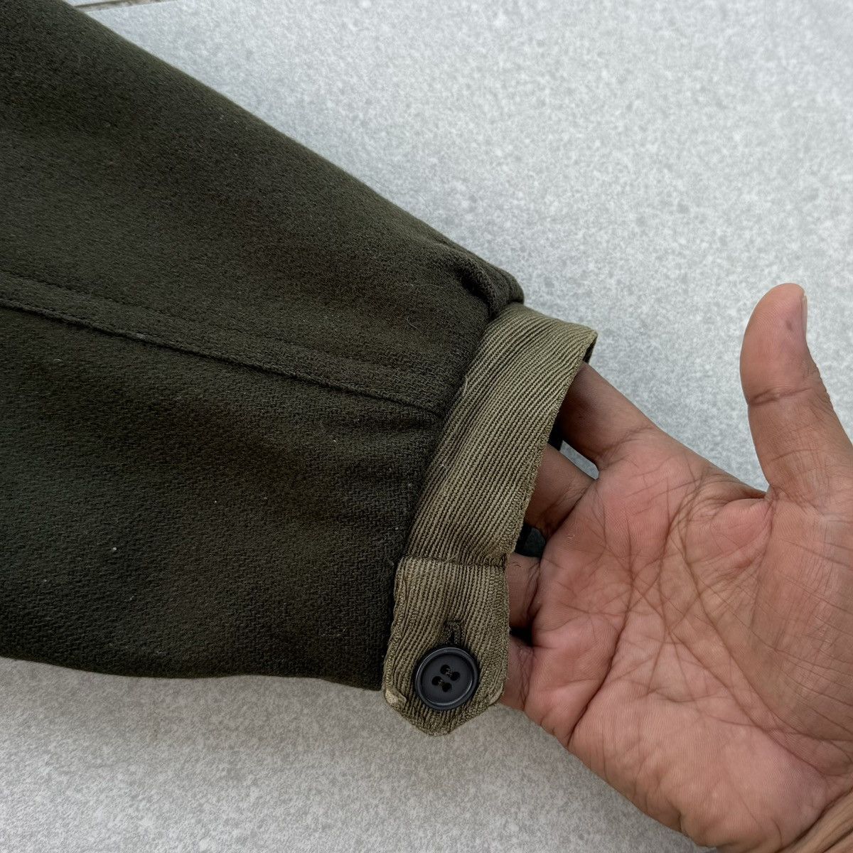 Vintage VTG Marina Del Rey Wool Bomber Jacket Olive Workwear Japan Size US M / EU 48-50 / 2 - 20 Thumbnail