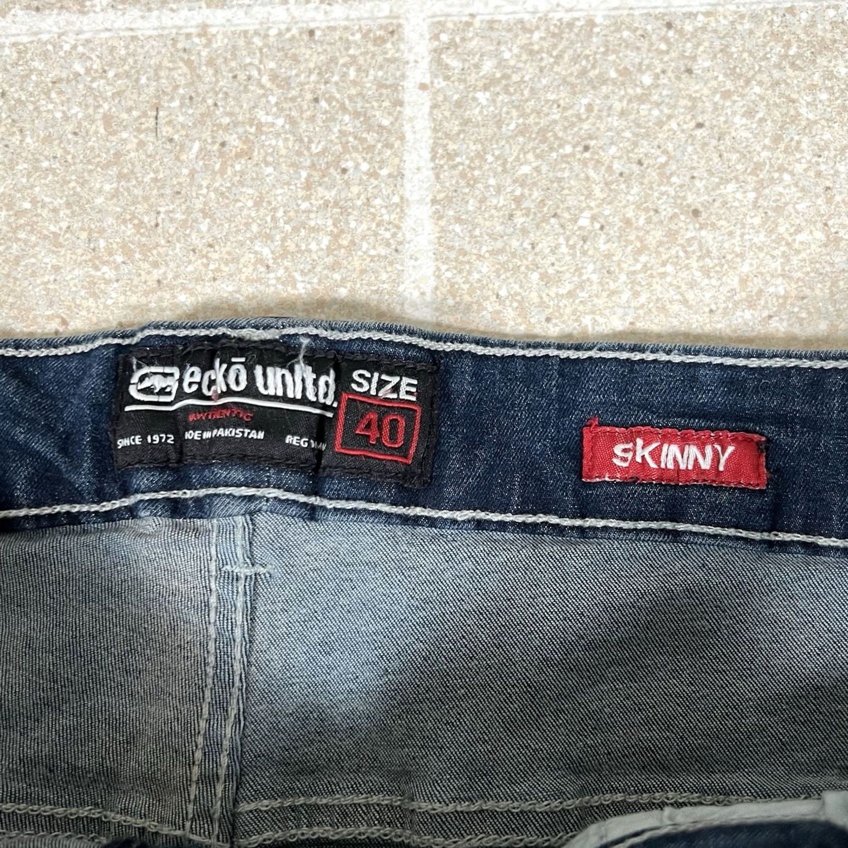Ecko Unltd. VINTAGE Ecko Unltd Jeans Cargo Men 40x32 Gray Hip Hop Skater Utility Pant Size US 40 / EU 56 - 4 Thumbnail
