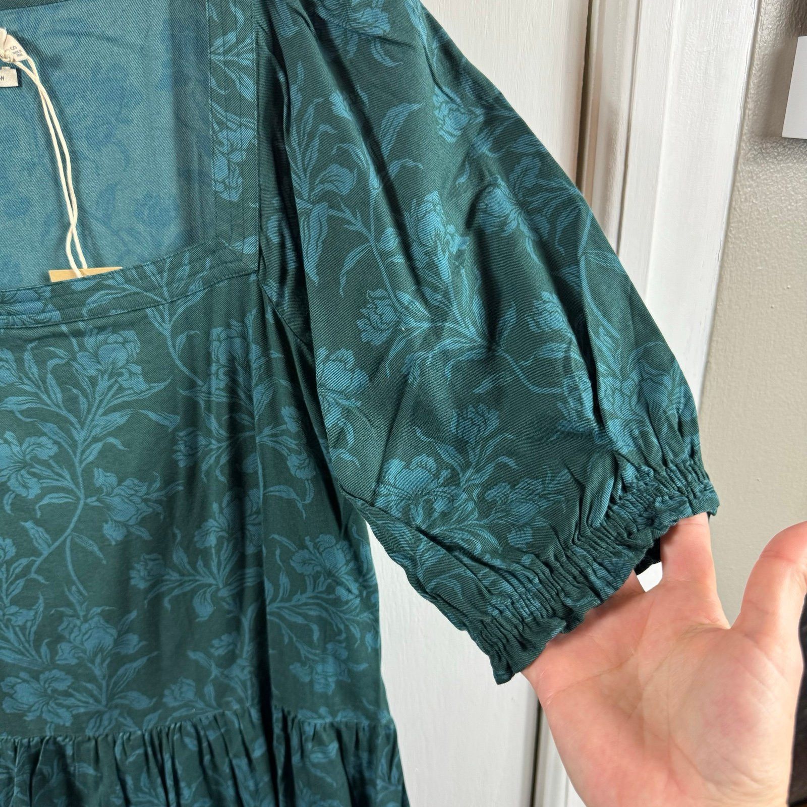 Faherty FAHERTY Somerset dress emerald chiyoda floral Size S / US 4 / IT 40 - 7 Thumbnail